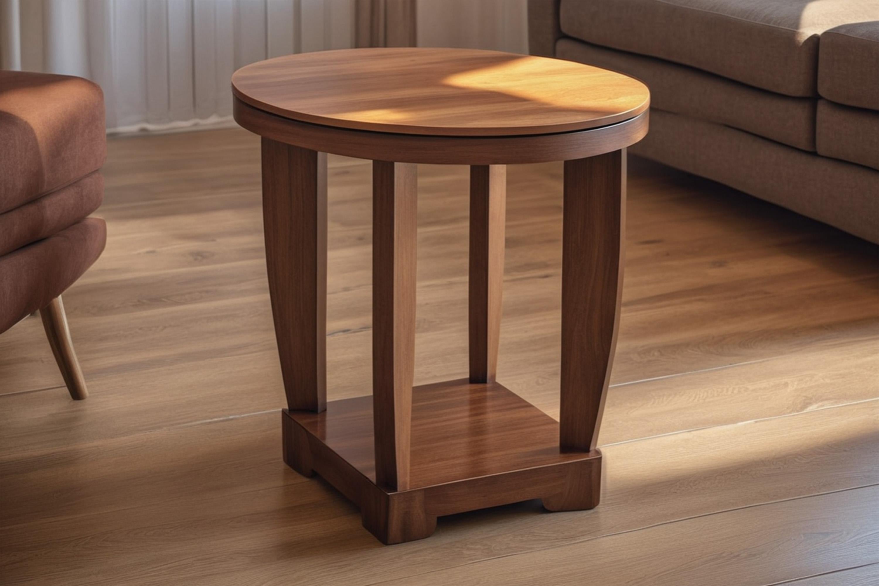 Art Deco side table with walnut In New Condition For Sale In Greven, DE