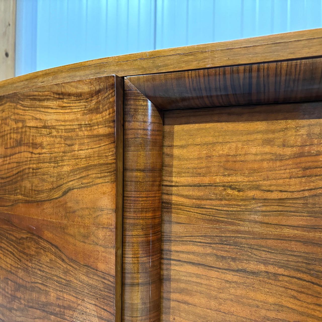 Art Déco sideboard  around 1940  walnut  surface refurbished For Sale 9