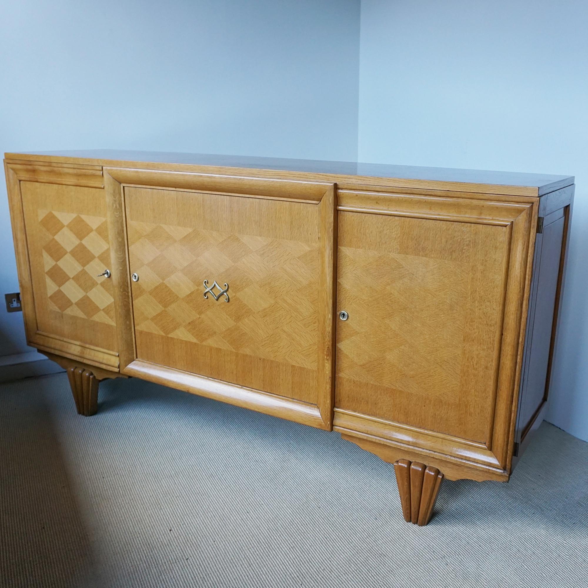 Credenza Art Déco attribuita ad Andre Arbus lunga 2 metri 4