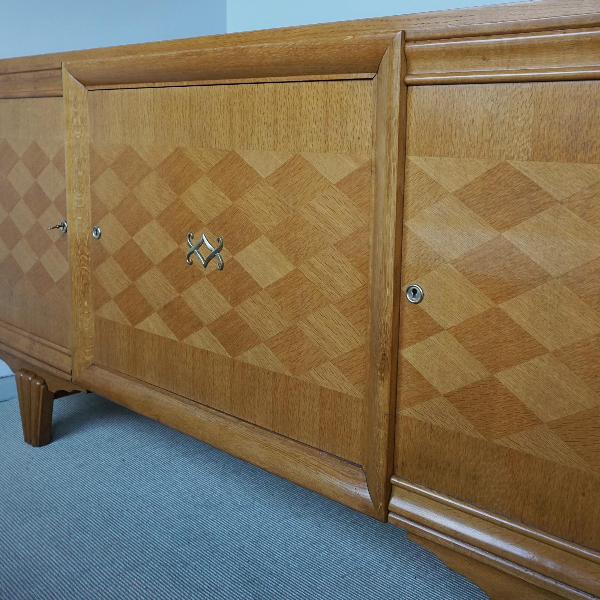 Credenza Art Déco attribuita ad Andre Arbus lunga 2 metri 6