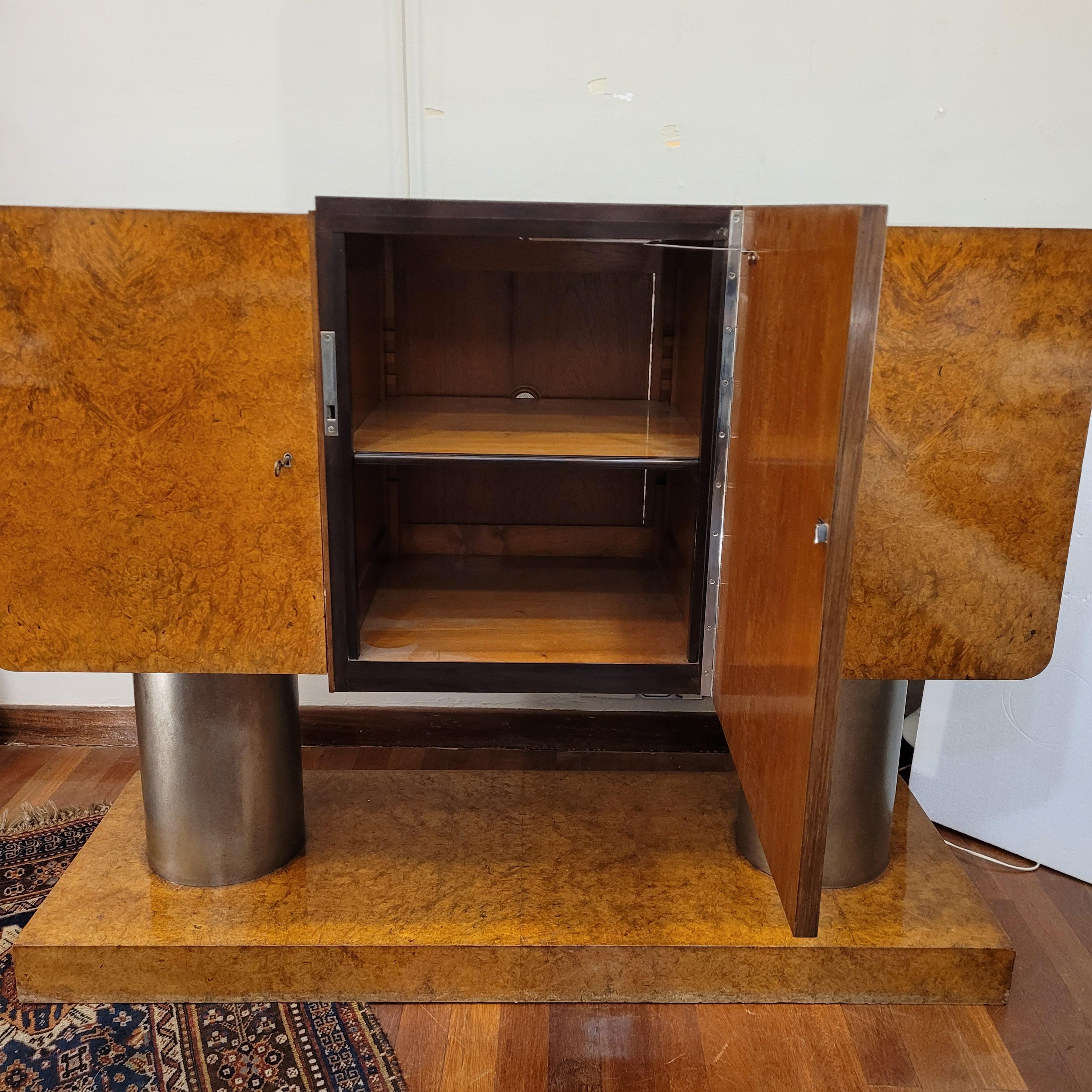 Credenza Buffet Art Deco, Michel Dufet per Leandro Martin Brasile in vendita 2