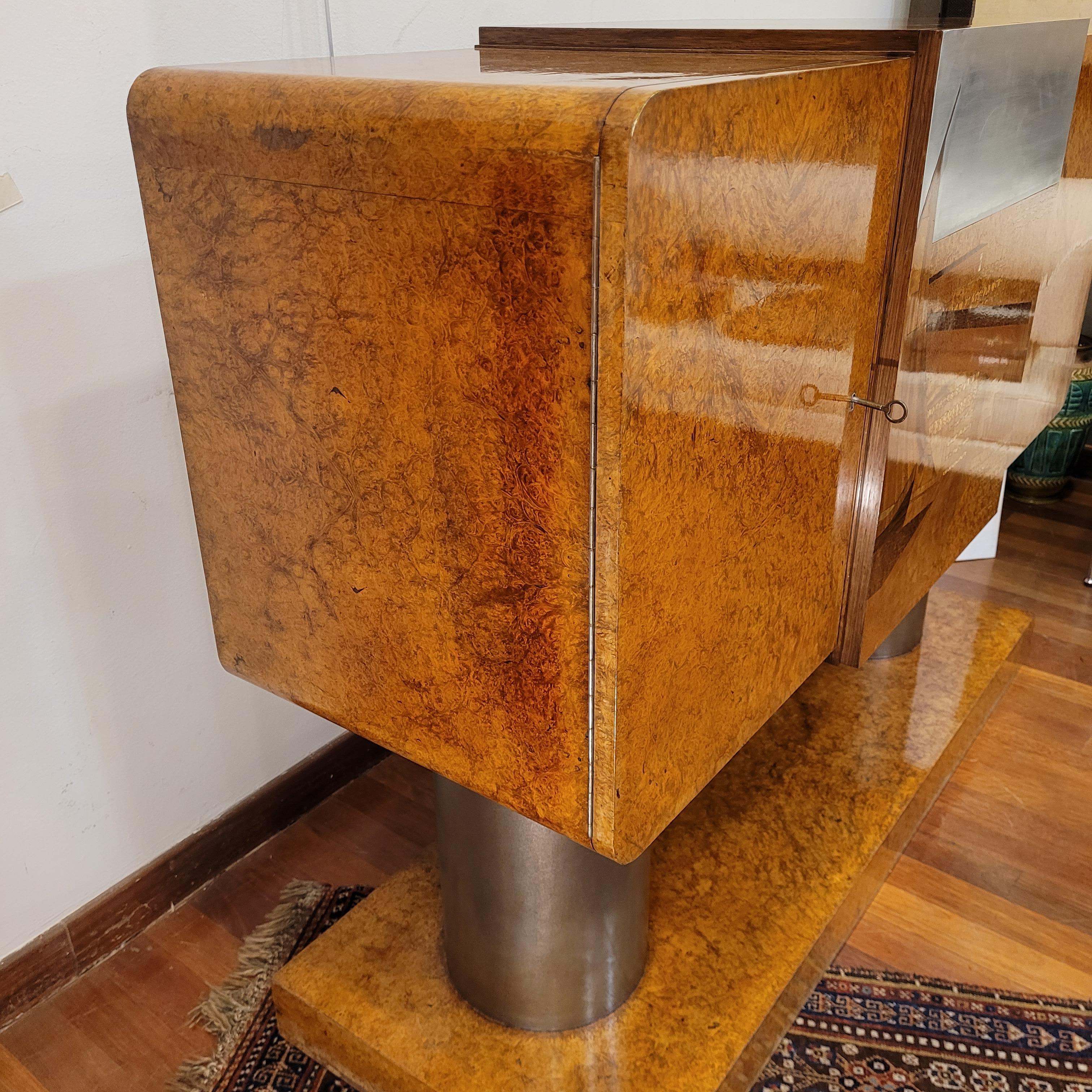 Credenza Buffet Art Deco, Michel Dufet per Leandro Martin Brasile in vendita 10