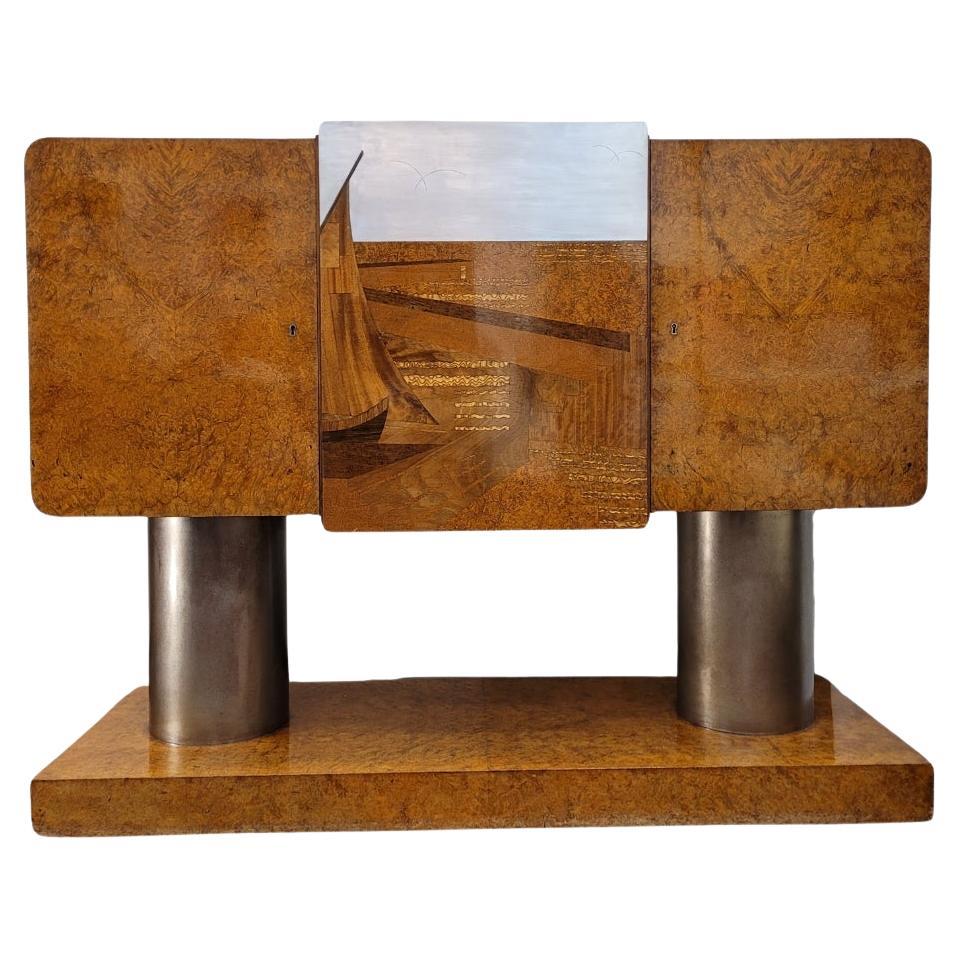 Art déco-Sideboard-Anrichte im Art déco-Stil, Michel Dufet für Leandro Martins Brasilien