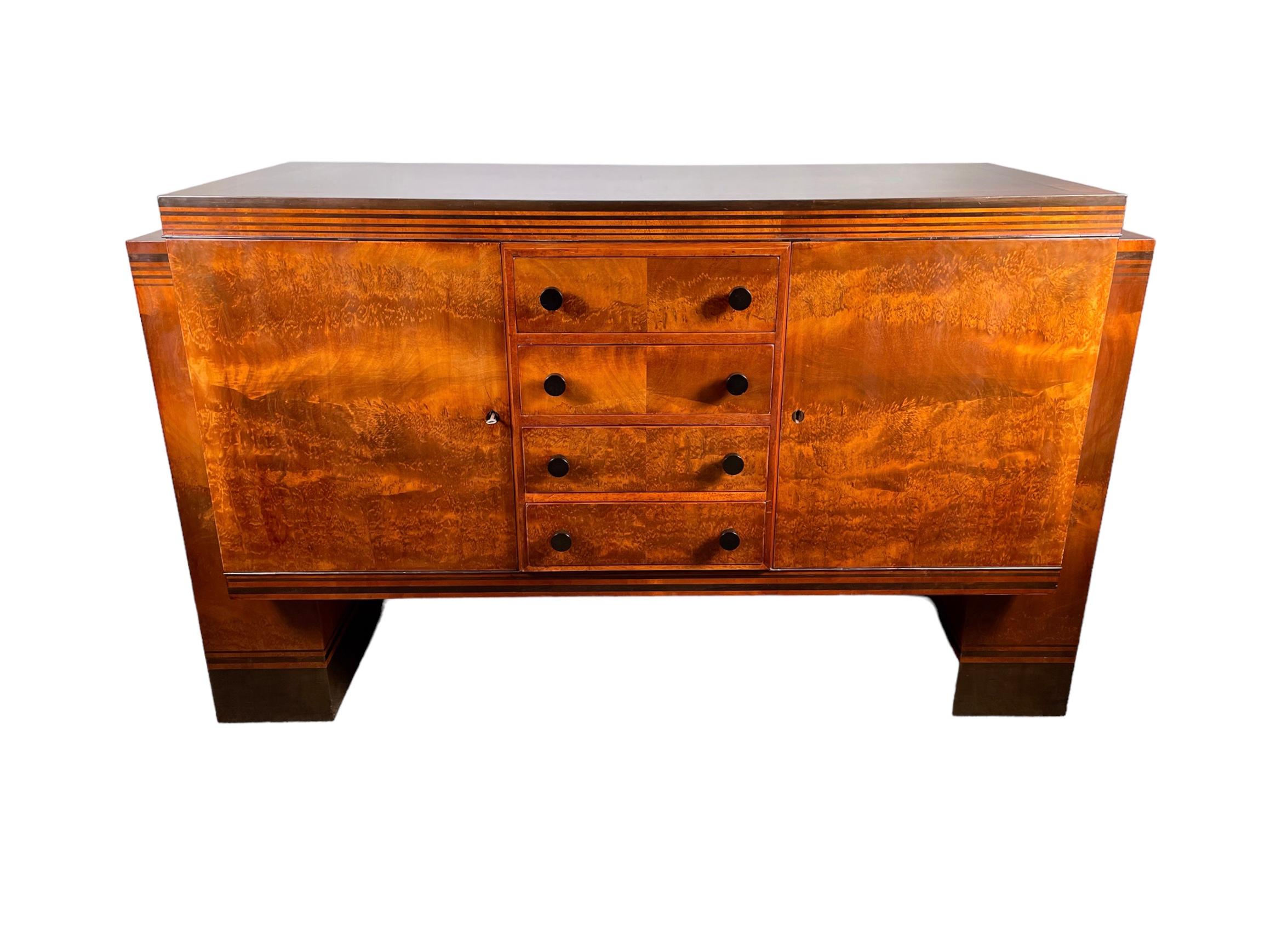 Art Deco Sideboard by Charles A. Richter for Bath Makers For