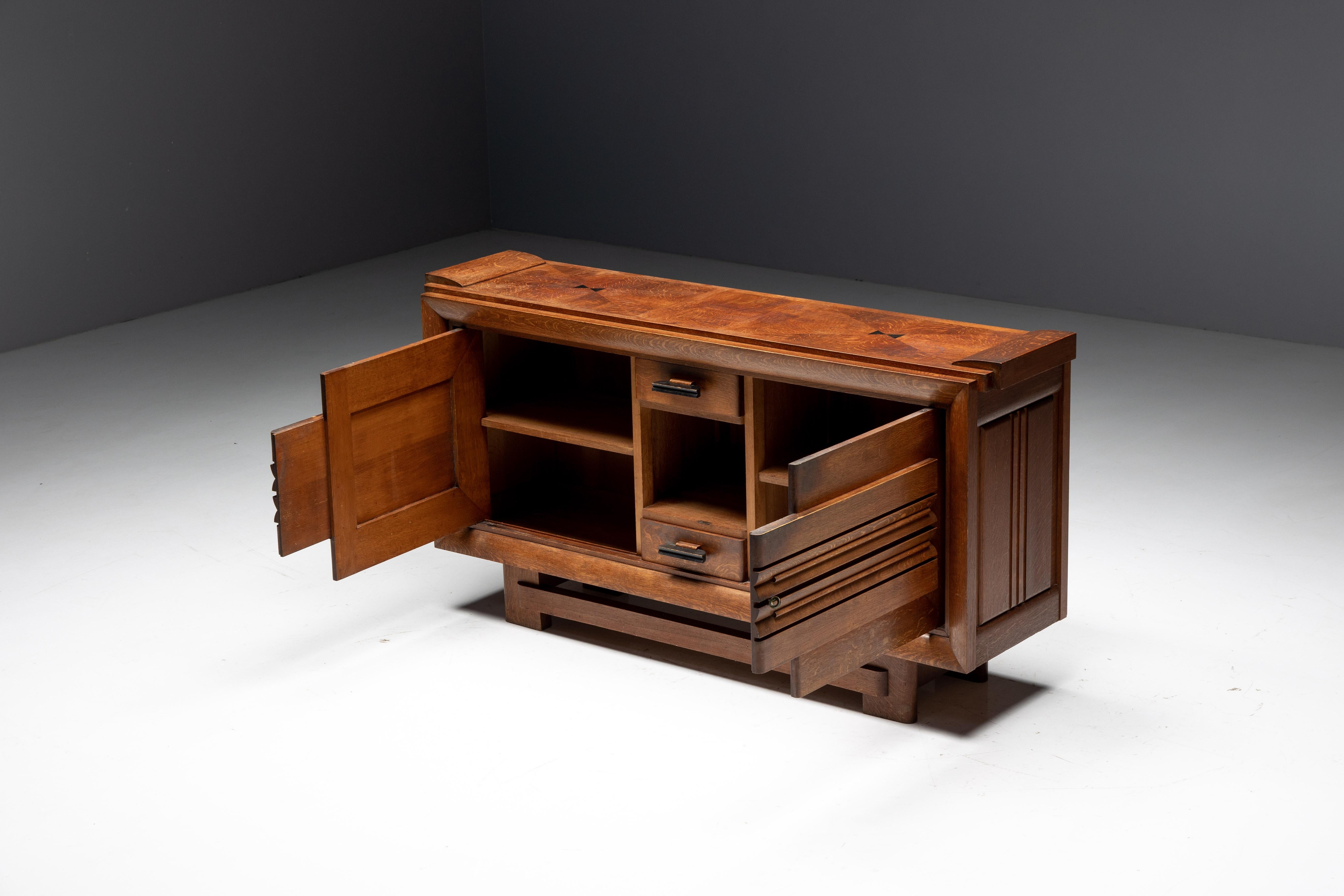 Art déco-Sideboard von Charles Dudouyt, Frankreich, 1940er Jahre (Holz)