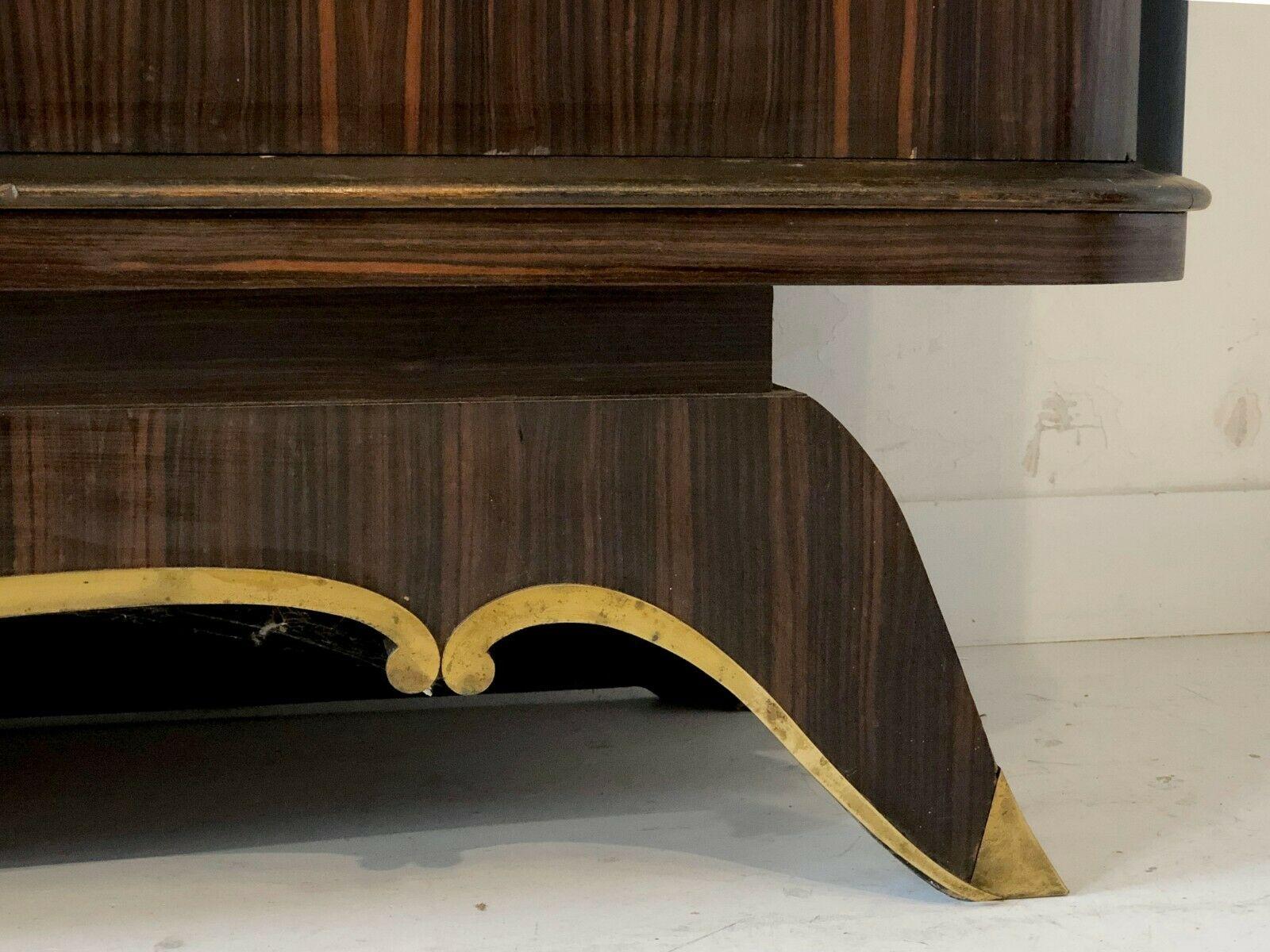 A Wide Spectacular ART DECO NEO-CLASSICAL SIDEBOARD by JULES LELEU, France 1930 For Sale 2