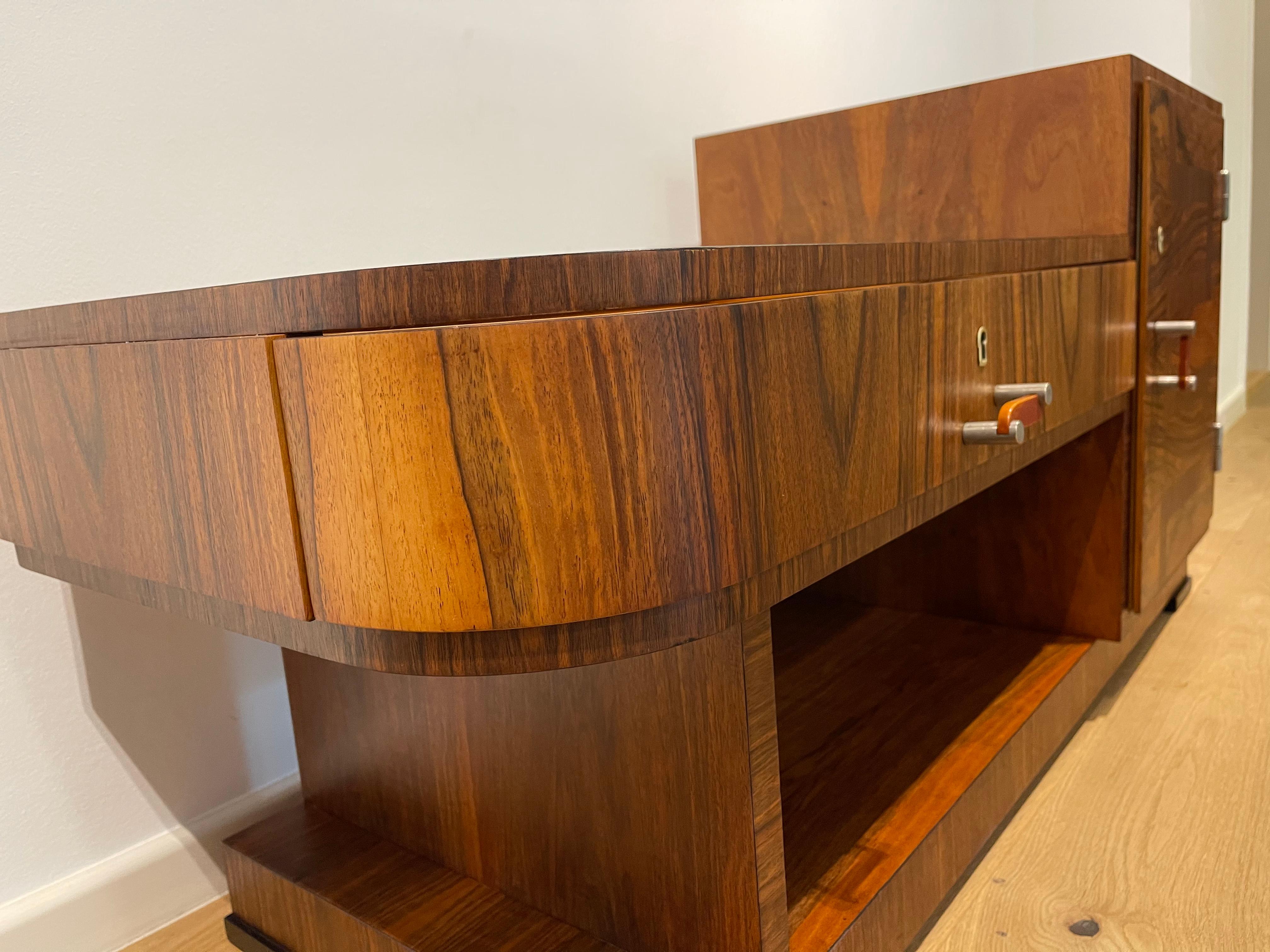 Art Deco Sideboard by Károly Lingel, Hungary, 1930s For Sale 11