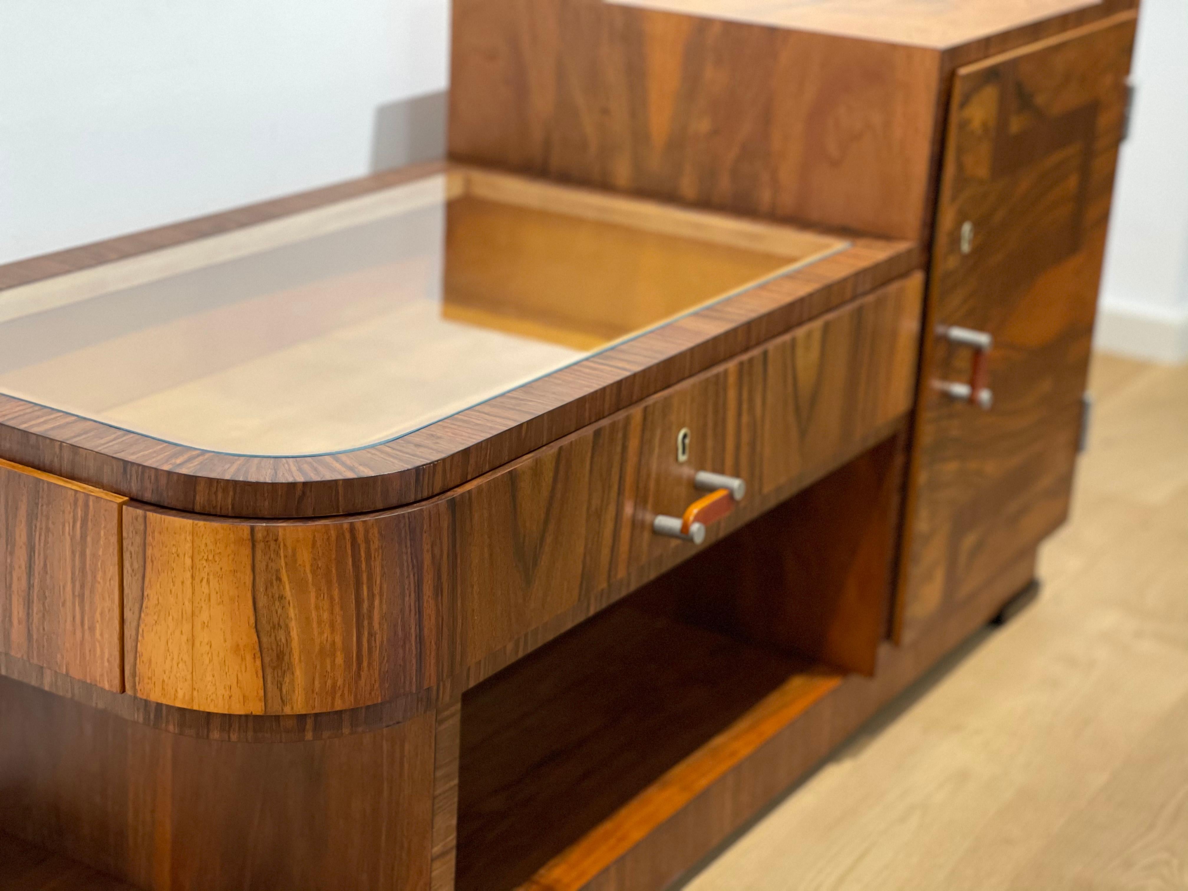 Art Deco Sideboard by Károly Lingel, Hungary, 1930s For Sale 1