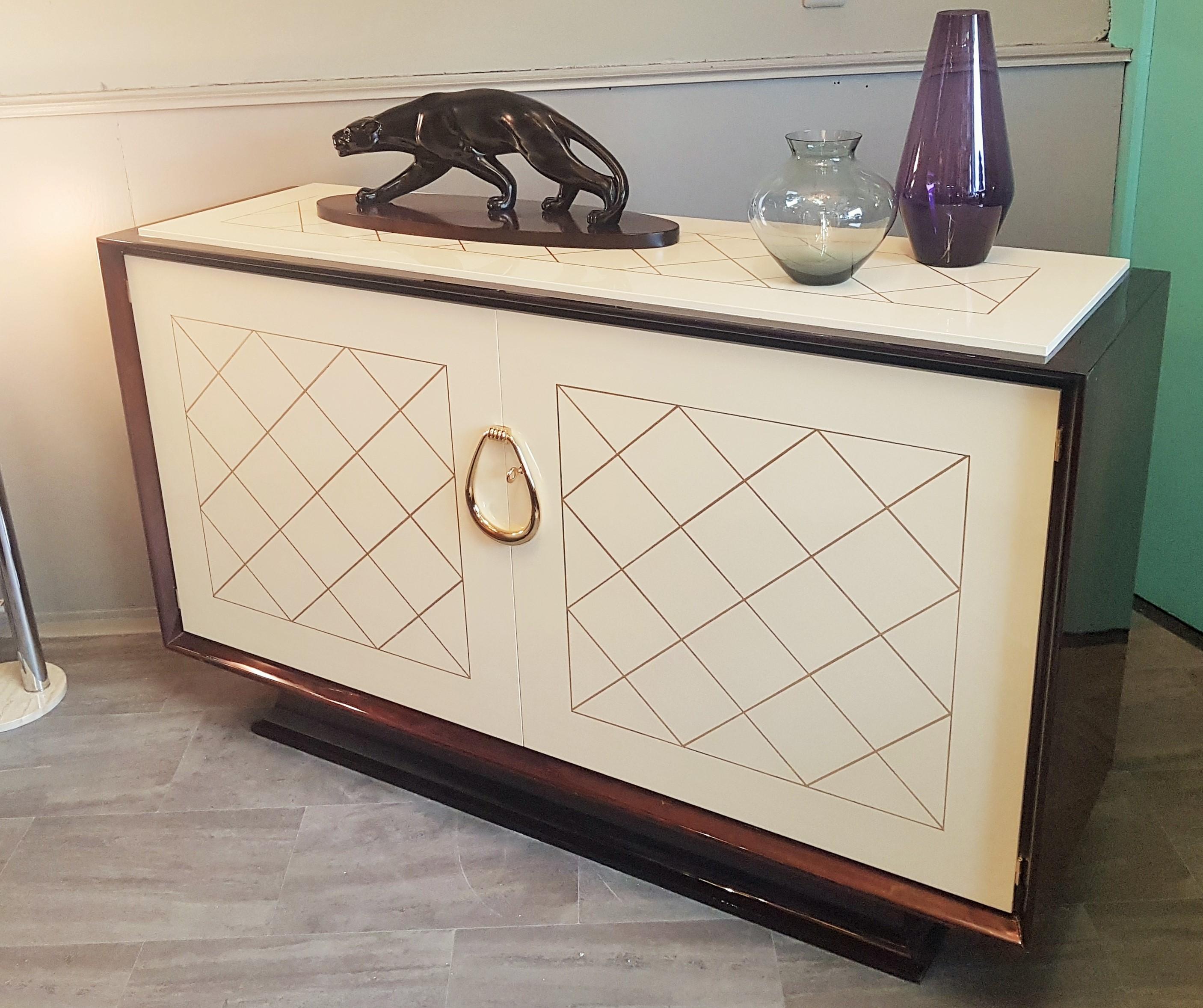 French Art Deco Sideboard by Majorelle, France, 1935 For Sale