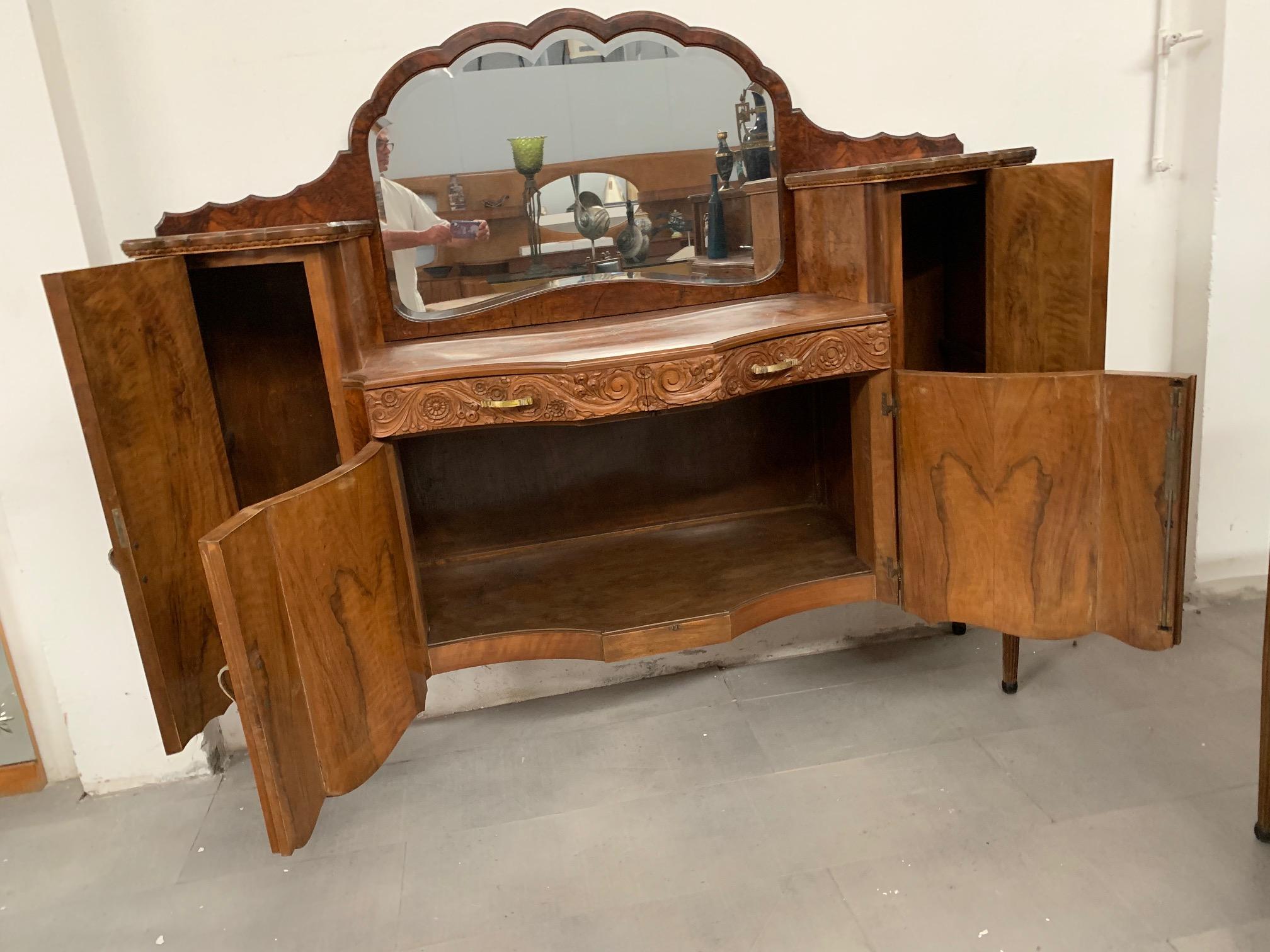 Art Deco Sideboard by Meroni & Fossati, 1930s For Sale 5