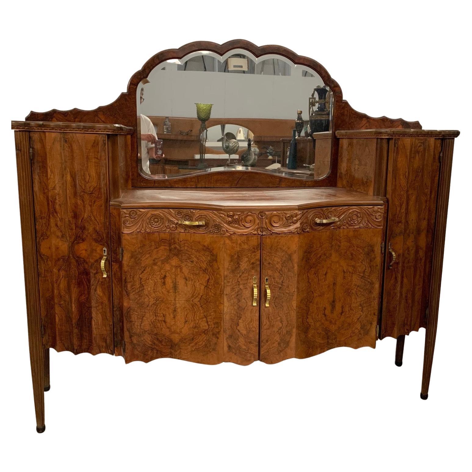 Art Deco Sideboard by Meroni & Fossati, 1930s For Sale