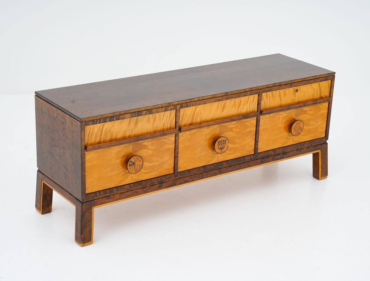 Swedish Art Deco Sideboard by Otto Schulz for Boet, 1930s For Sale