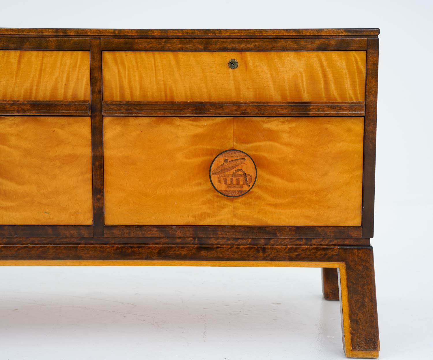 Betulla Credenza Art Déco di Otto Schulz per Boet, anni '30 in vendita