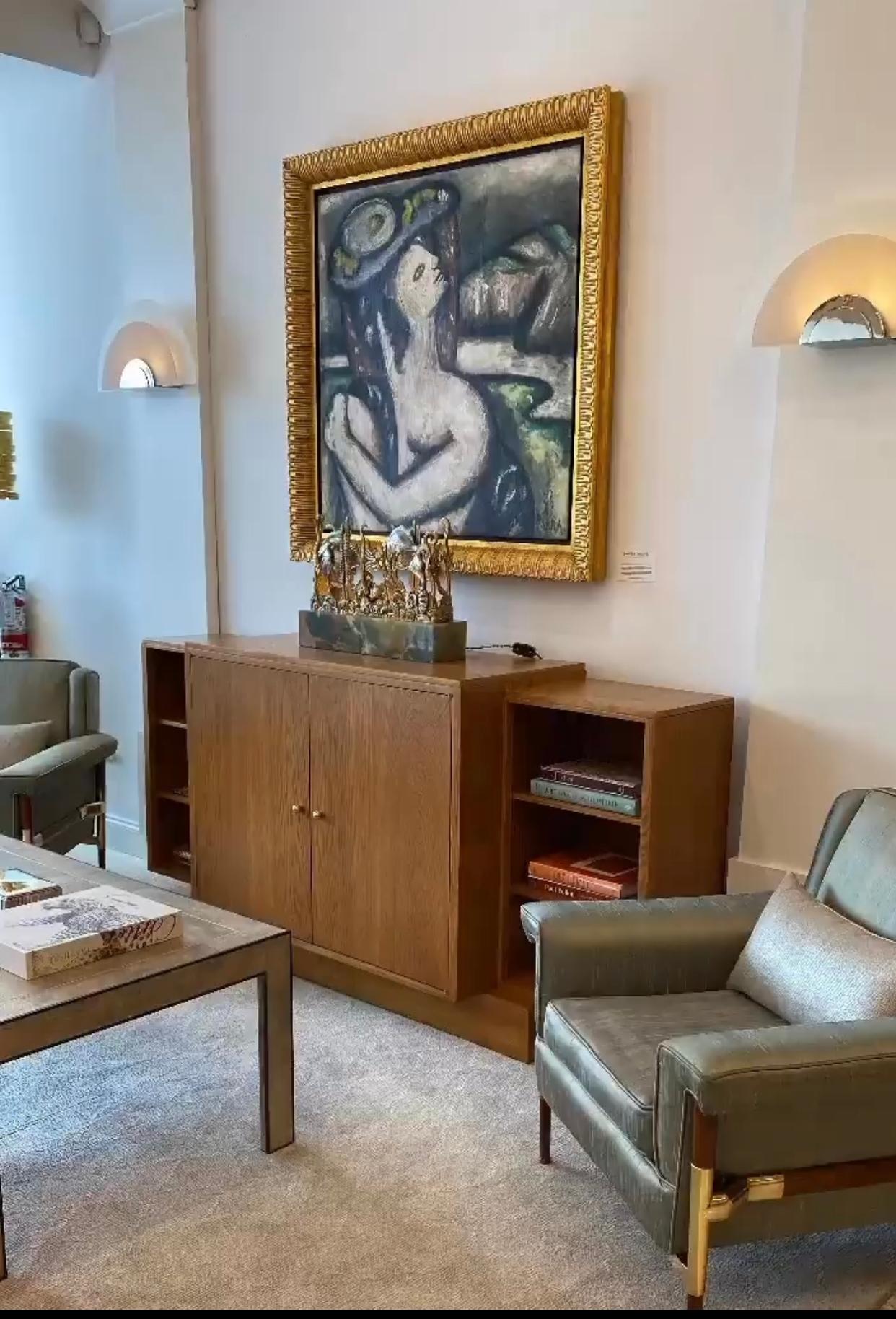 Aparador / Armario Art Déco de Jacques Émile Ruhlmann Roble en venta