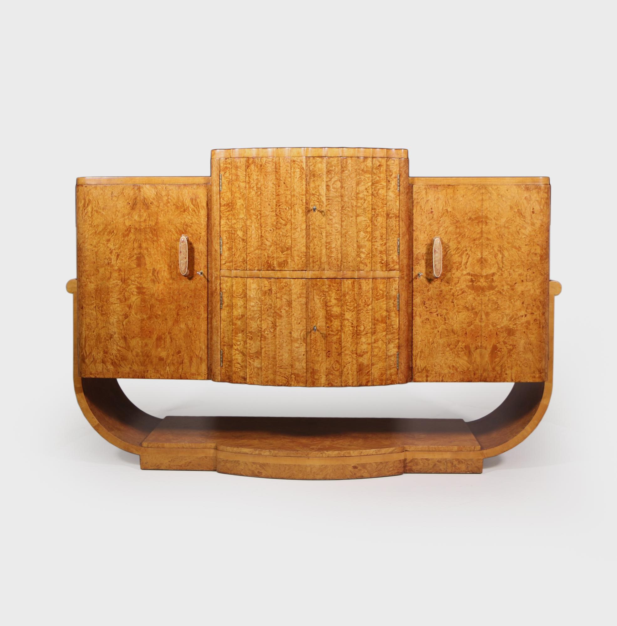 English Art Deco Sideboard Cocktail by Epstein