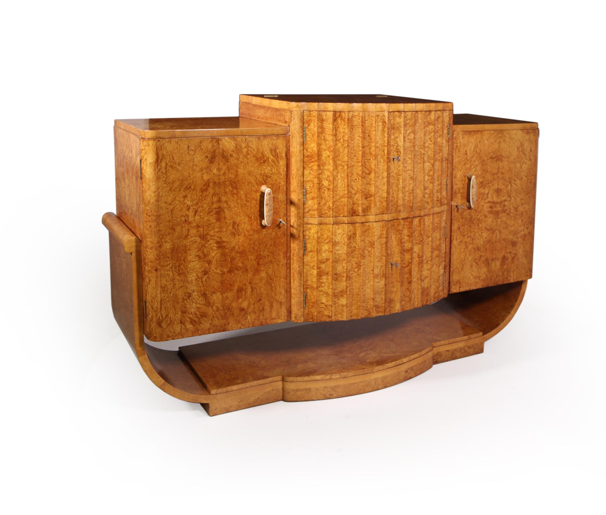 Art Deco Sideboard Cocktail by Epstein In Excellent Condition In Paddock Wood Tonbridge, GB