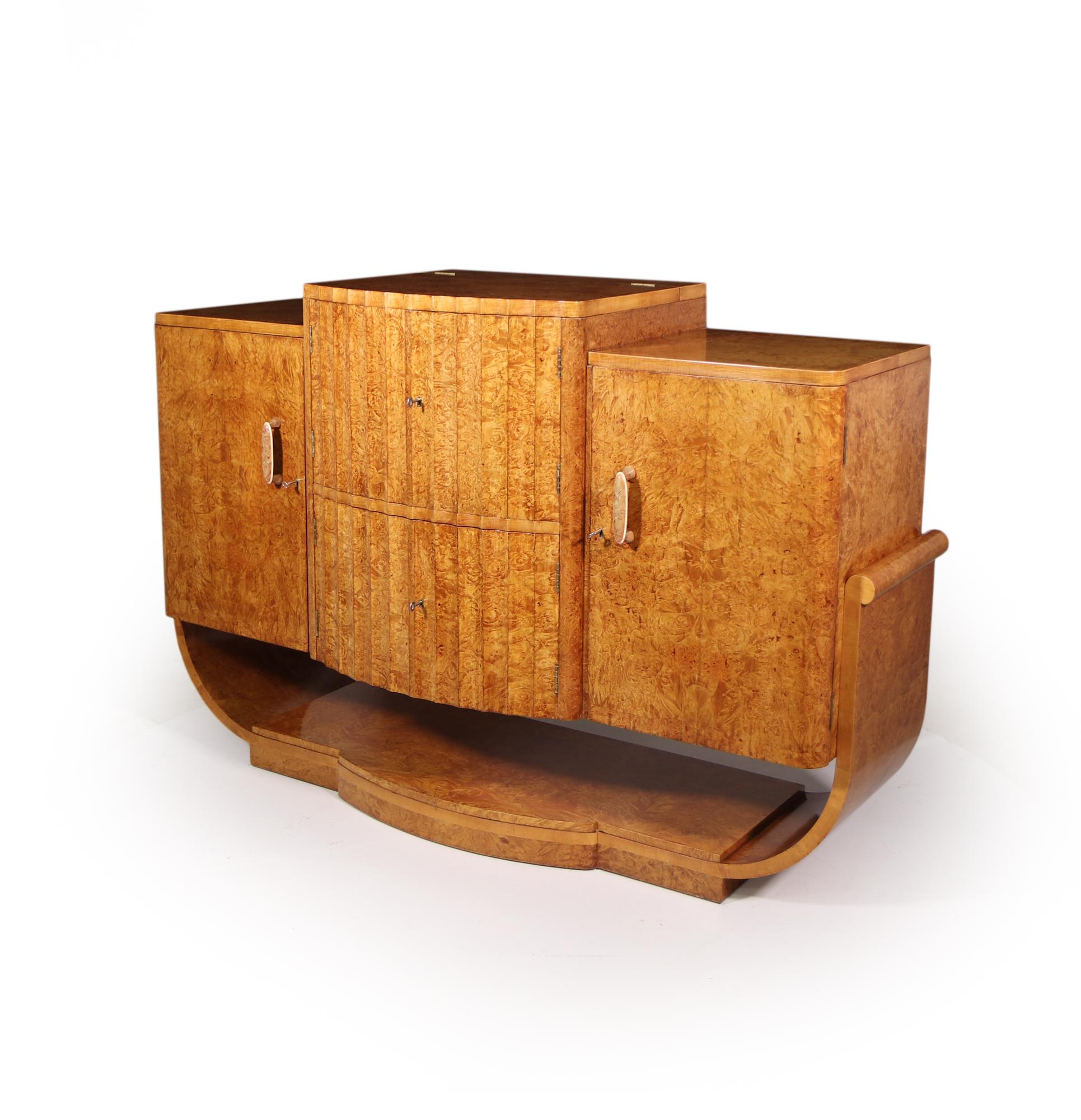 Mid-20th Century Art Deco Sideboard Cocktail by Epstein