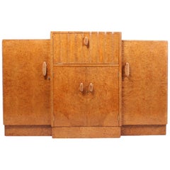 Art Deco Sideboard Cocktail in Burr Maple