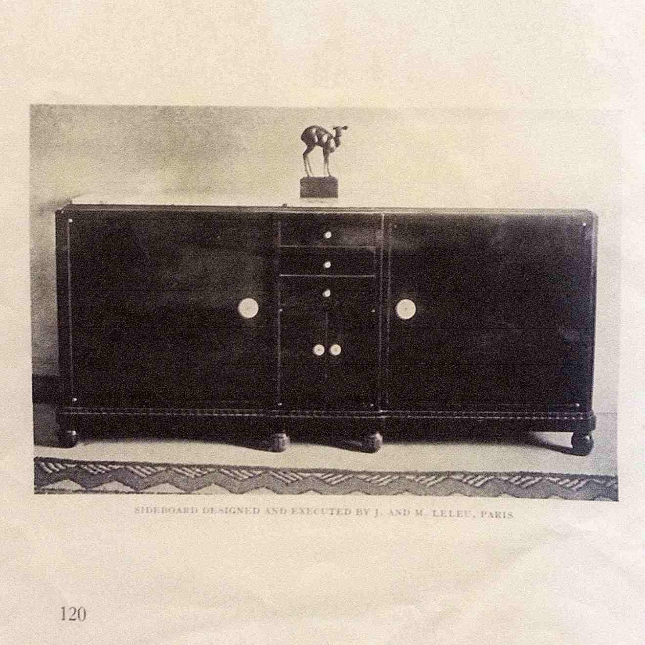 Art Deco Sideboard Designed and Executed by J&M Leleu, Paris, 1930s 8
