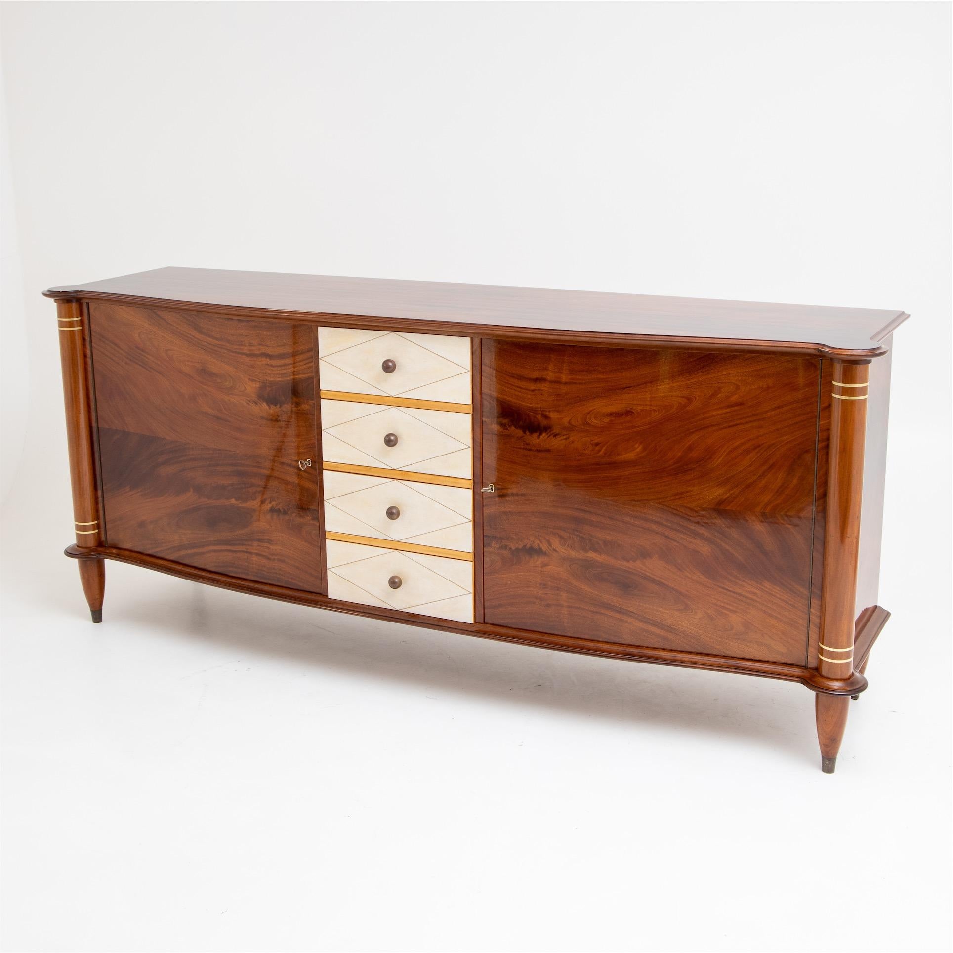 Art Deco Sideboard, France, 1940s In Good Condition In Greding, DE