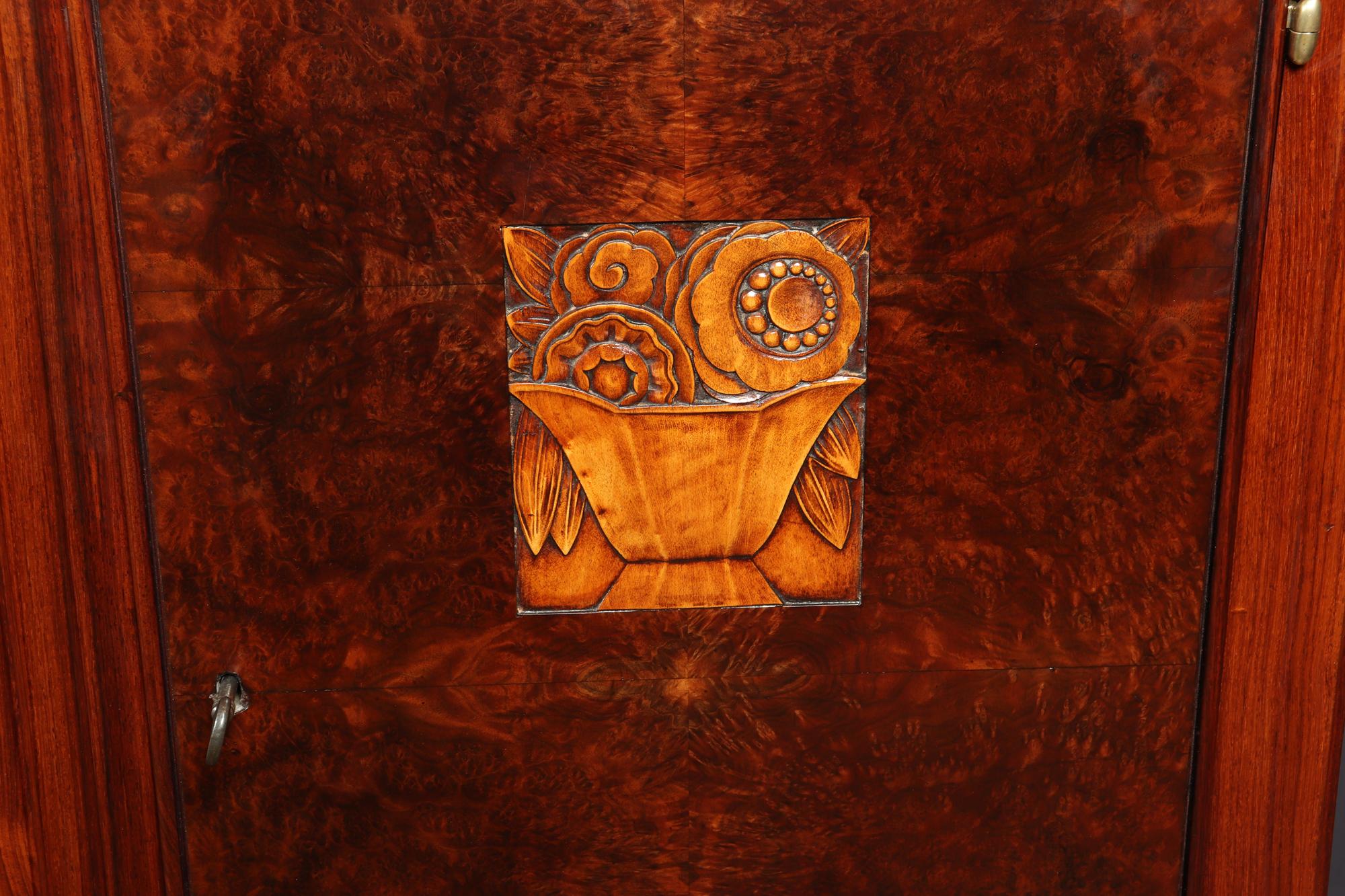 Credenza Art Déco in Amboyna e Palissandro Parigi, 1925 ca. in vendita 1