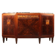 Credenza Art Déco in Amboyna e Palissandro Parigi, 1925 ca.