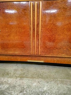 Buffet Art Déco en loupe d'amboine dans le style de Maurice RINCK circa 1930