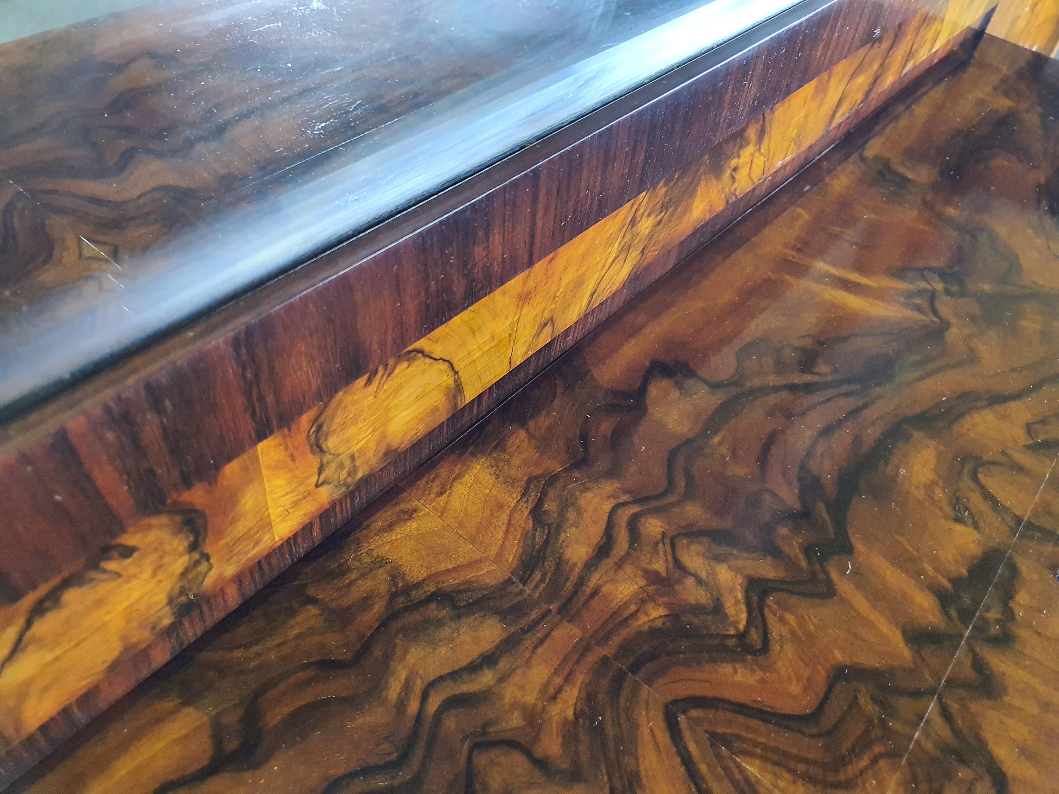 Art Decò Sideboard in Briar with Mirror 6