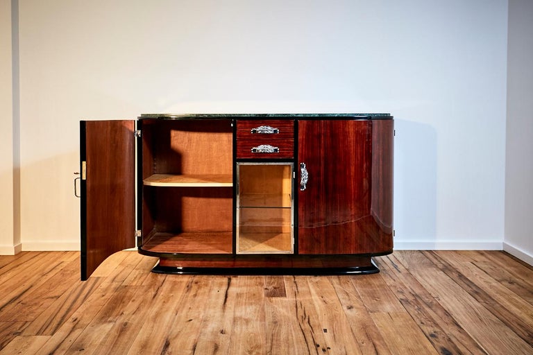 Early 20th Century Art Deco Sideboard in Rosewood from France Around 1925 For Sale