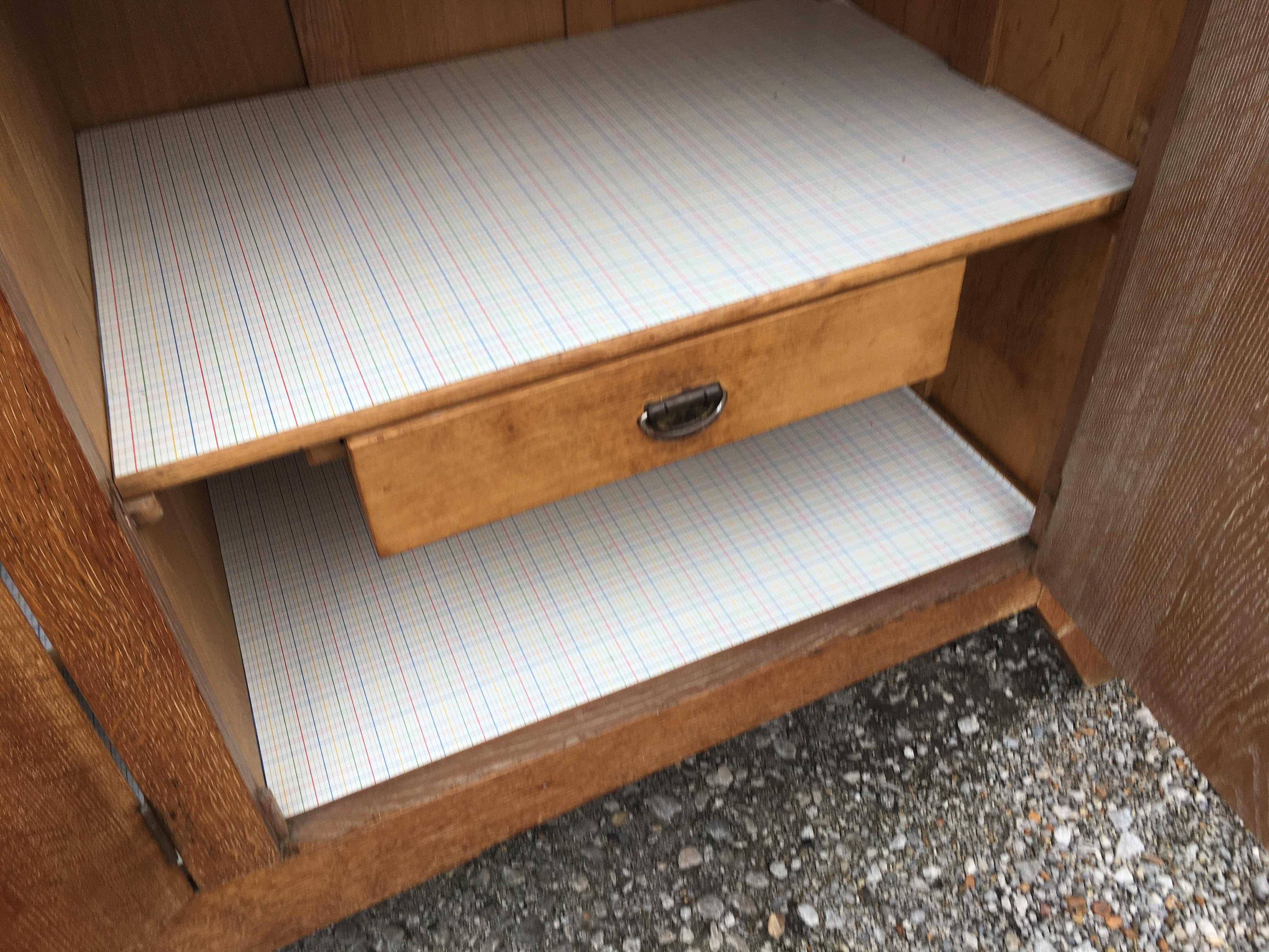 Art Deco Sideboard in Solid Oak in the style of Charles Dudouyt , circa 1940 For Sale 3