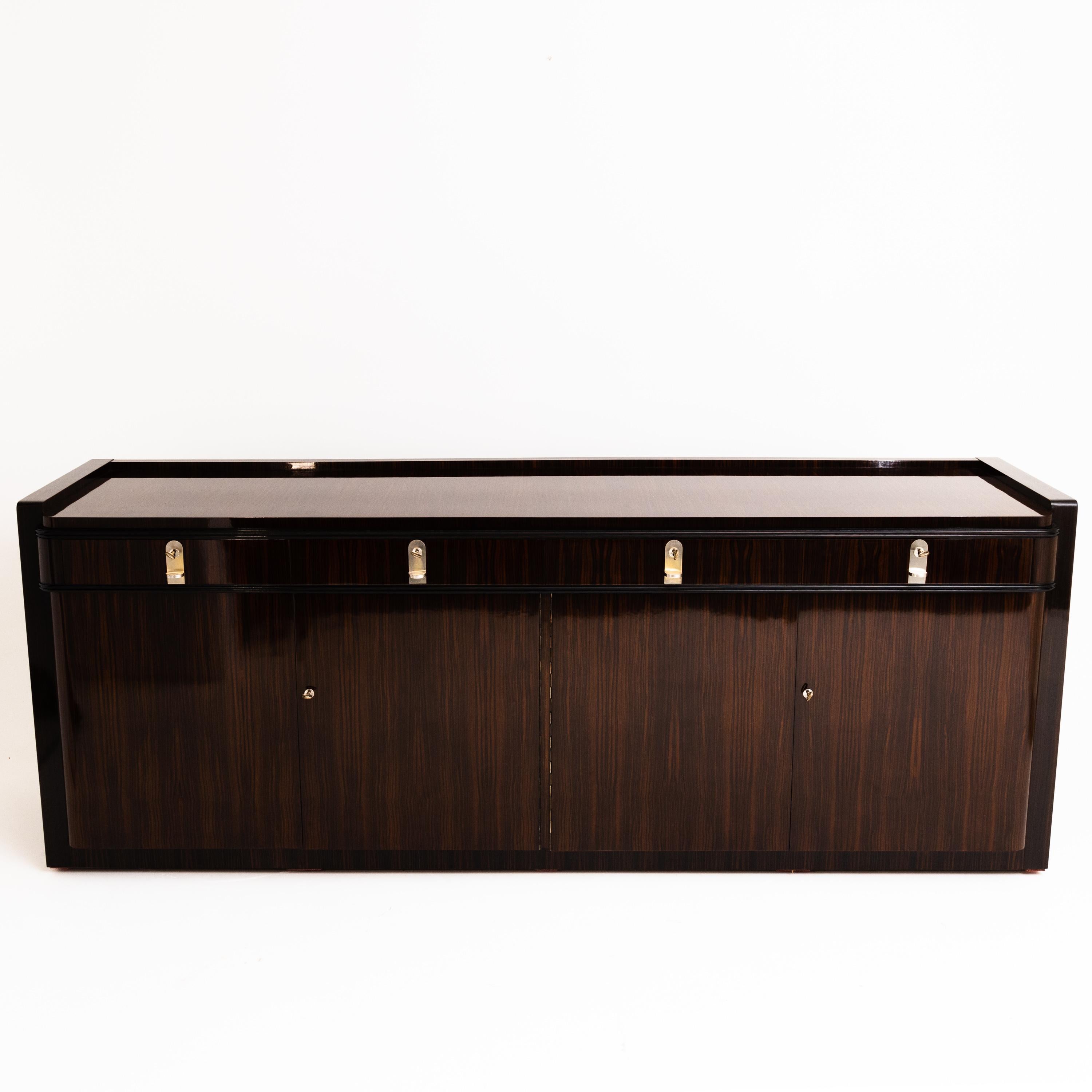 Wood Art Deco Sideboard in the Style of Bruno Paul, Germany, 1920s