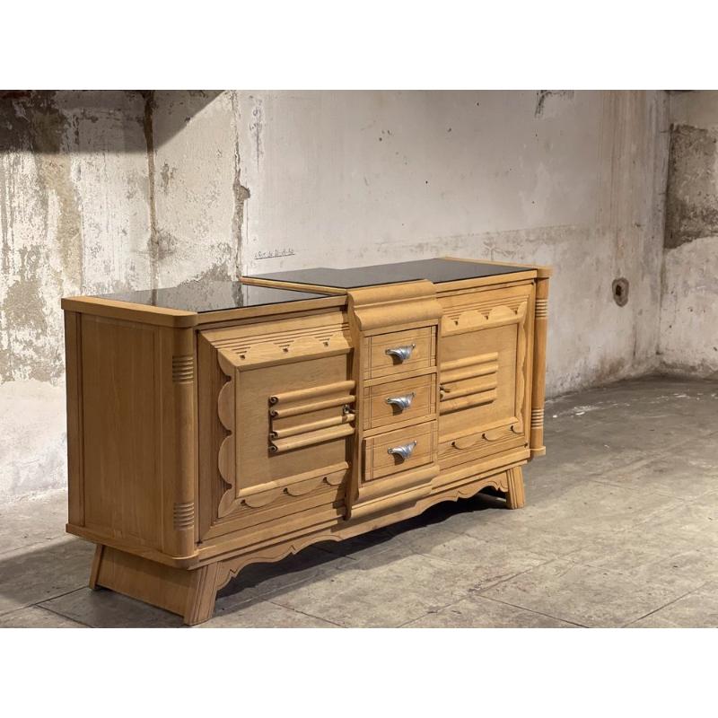 Art Deco Sideboard in the style of Charles Dudouyt, France, 1940s For Sale 5