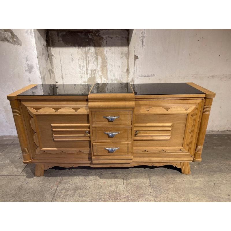Art Deco Sideboard in the style of Charles Dudouyt, France, 1940s For Sale 6