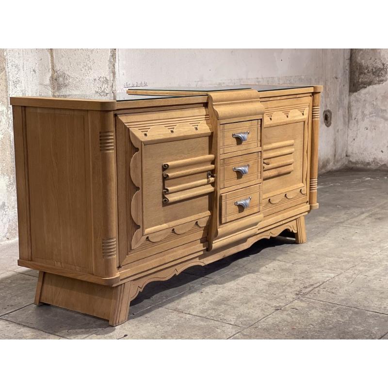 Art Deco Sideboard in the style of Charles Dudouyt, France, 1940s For Sale 1