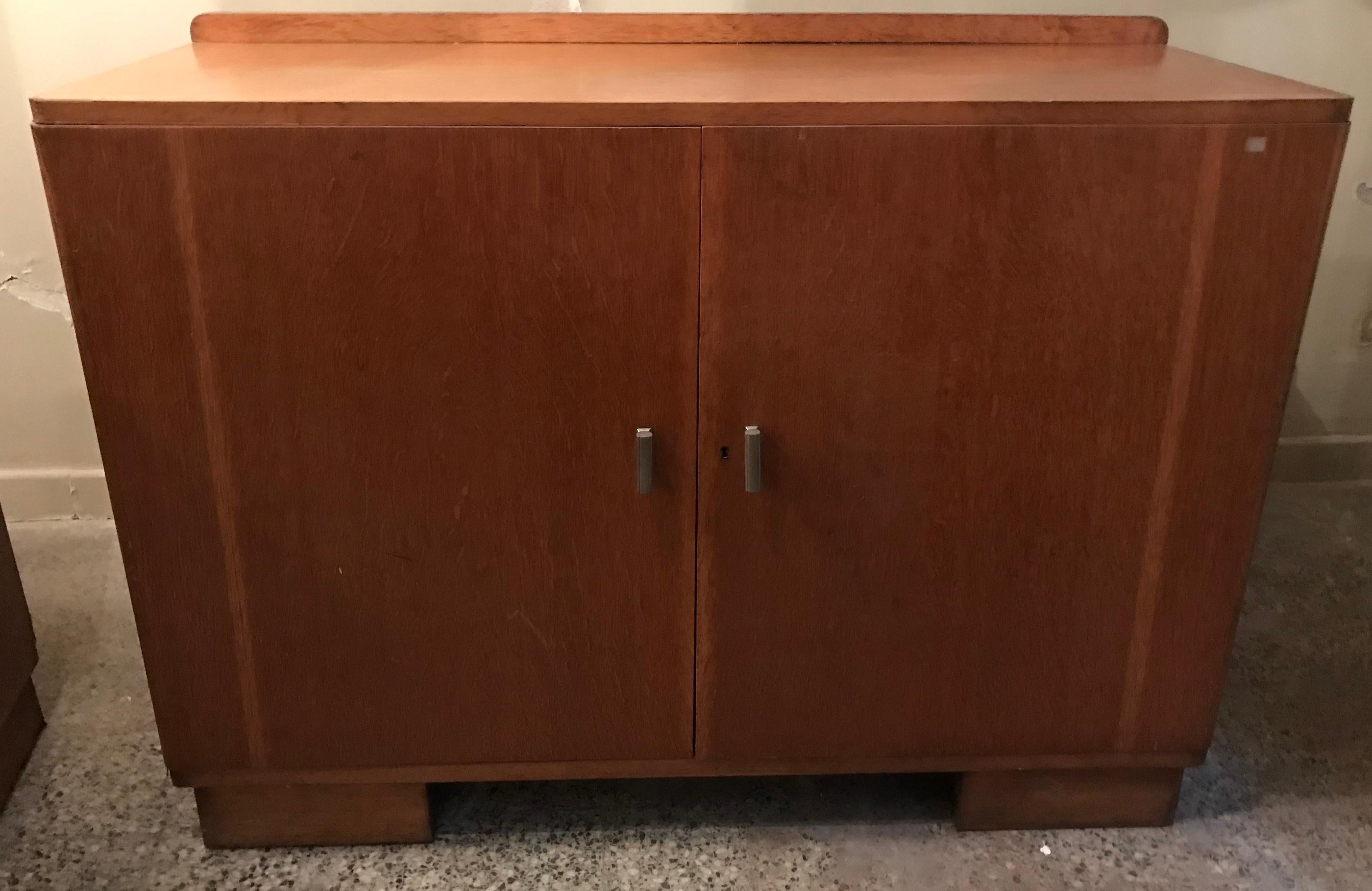 French Art Deco Sideboard in Wood, 1930 For Sale