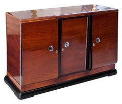 Art Deco Sideboard in walnut wood