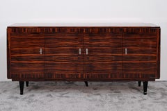 Art Deco Sideboard, Macassar Veneer in High Gloss Lacquer, France 1940s