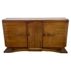 Art Deco Sideboard Made of Rosewood with Brass Applications, Paris, around 1920