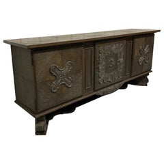 Art deco sideboard, neo classic in blackened oak circa 1940