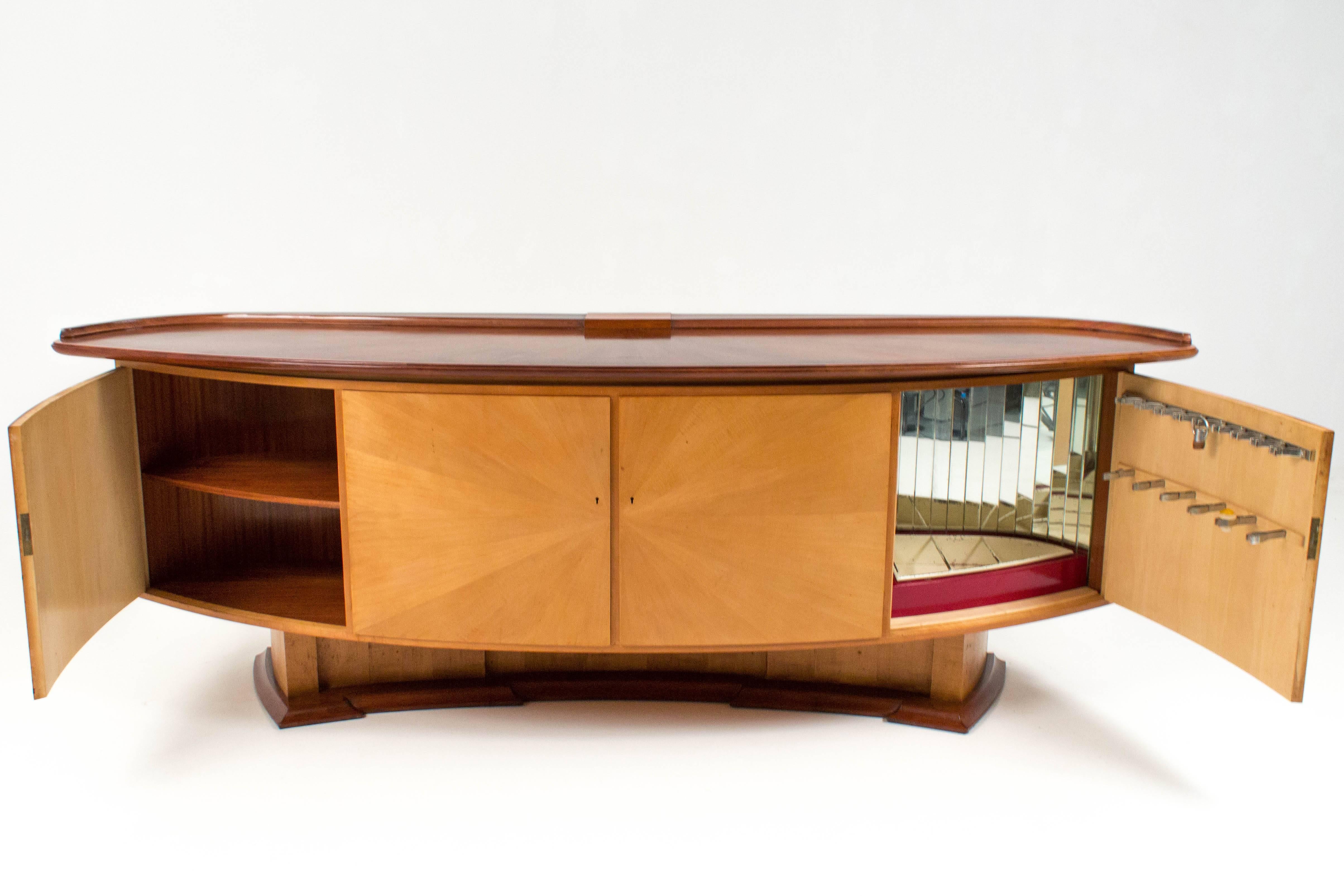 Art Deco Sideboard or Credenza by Gebroeders Reens, 1930s In Good Condition In Amsterdam, NL