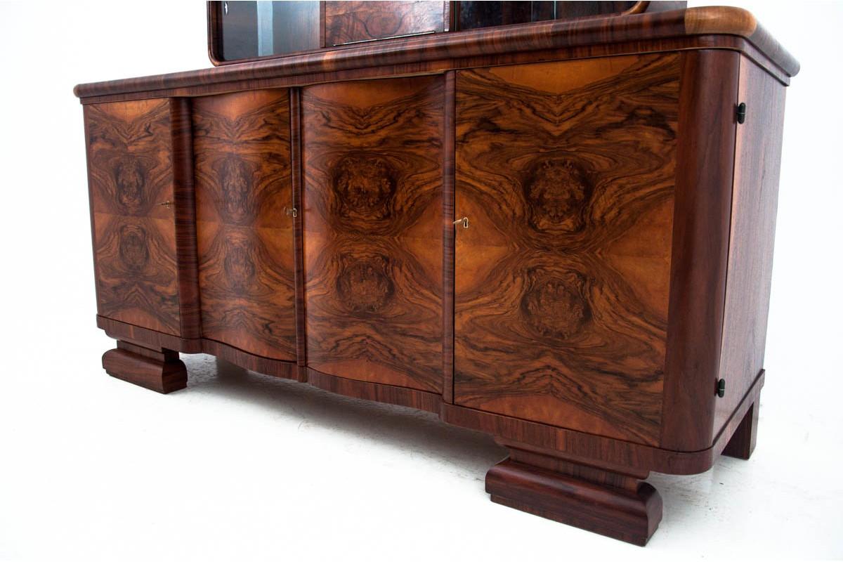 Art Deco Sideboard, Poland, 1940s In Good Condition In Chorzów, PL