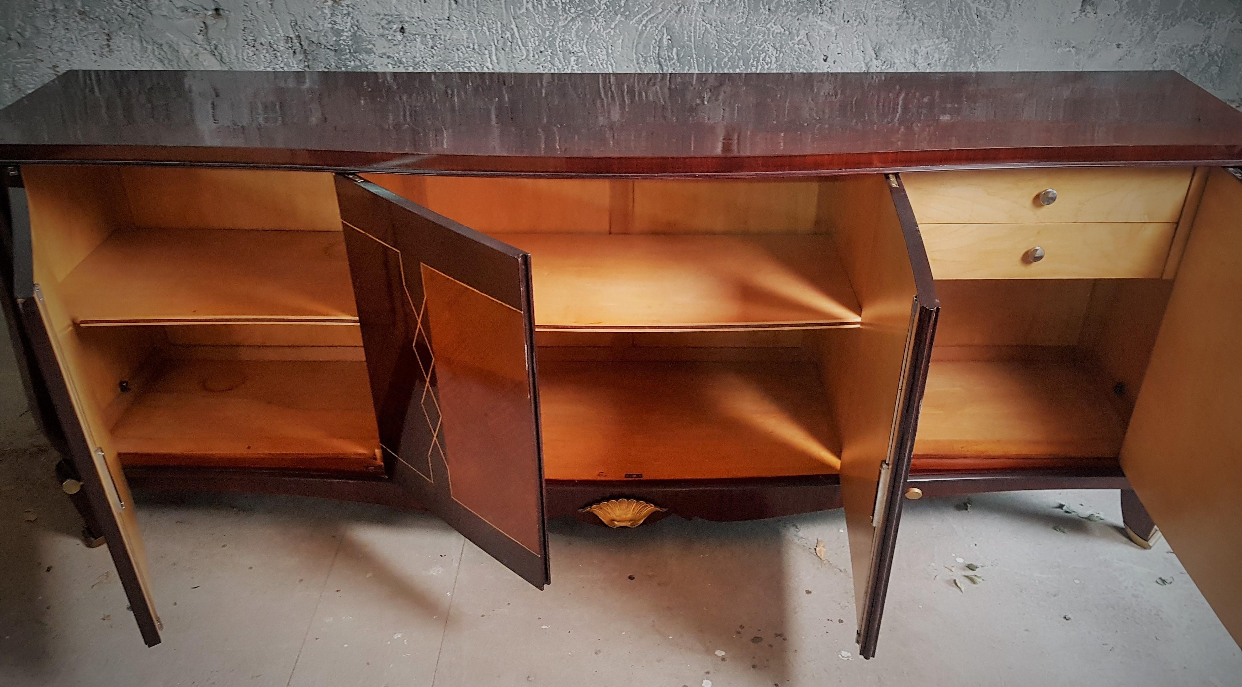 Art Deco Sideboard Style Maurice Rinck, France, 1940 For Sale 7