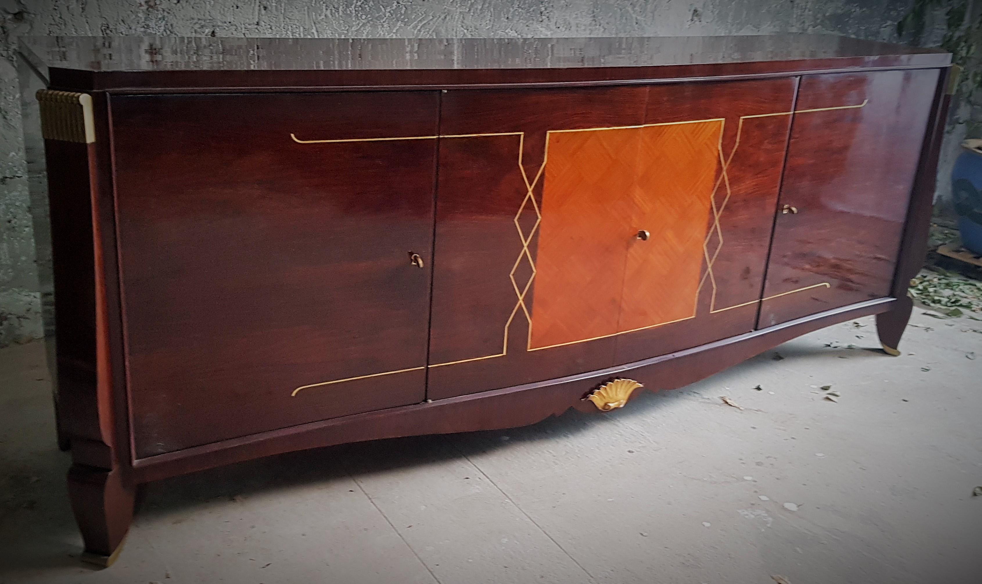 Art Deco Sideboard Style Maurice Rinck, France, 1940 For Sale 8