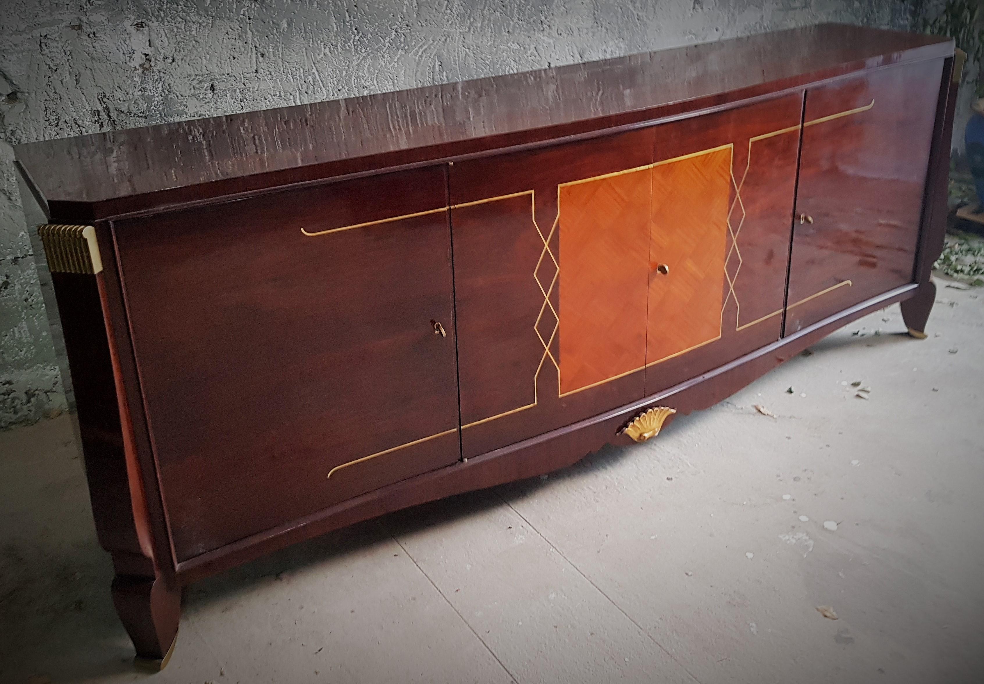 Art Deco Sideboard Style Maurice Rinck, France, 1940 For Sale 9