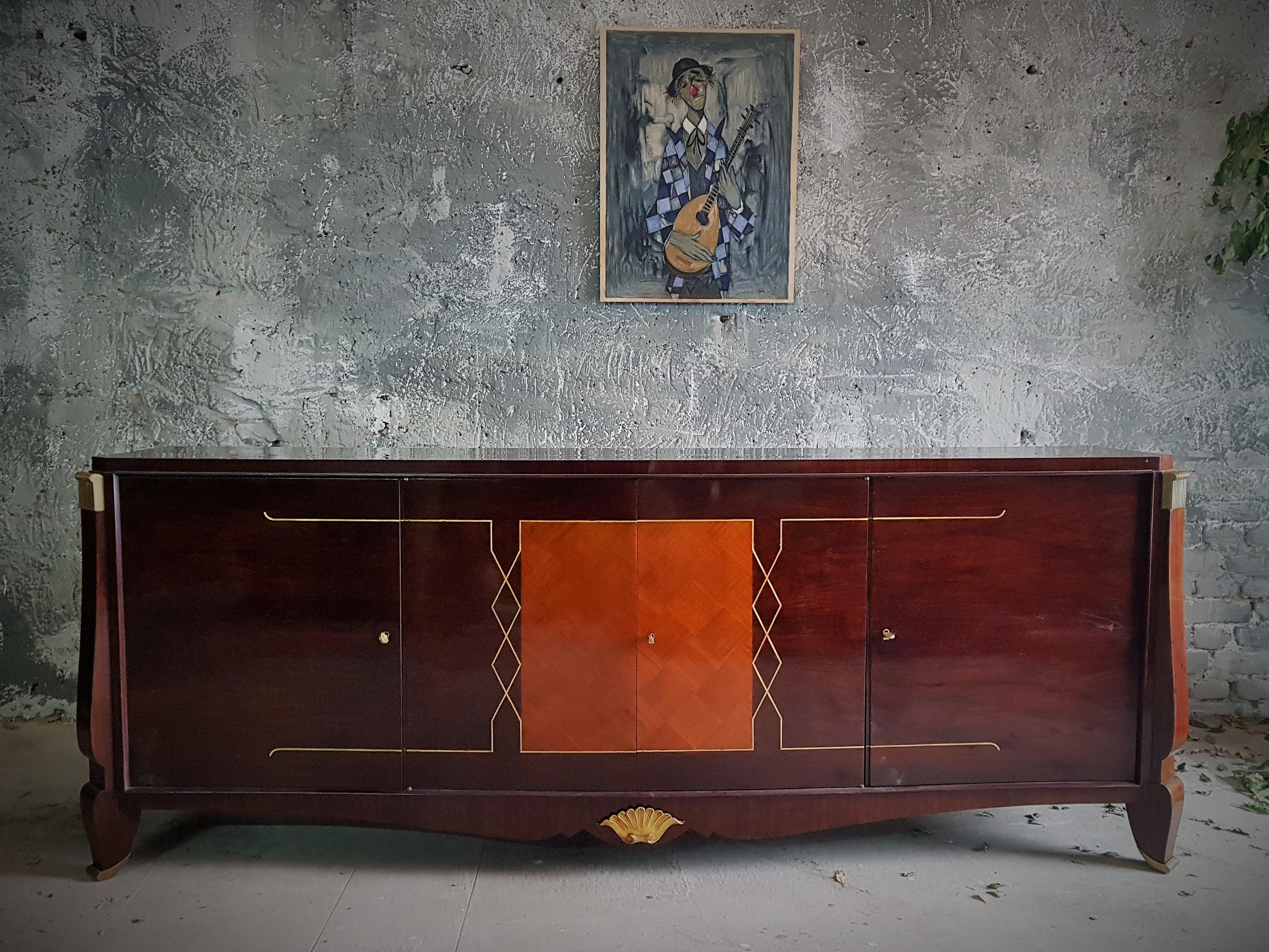 Art Deco Sideboard Style Maurice Rinck, France, 1940 For Sale 14