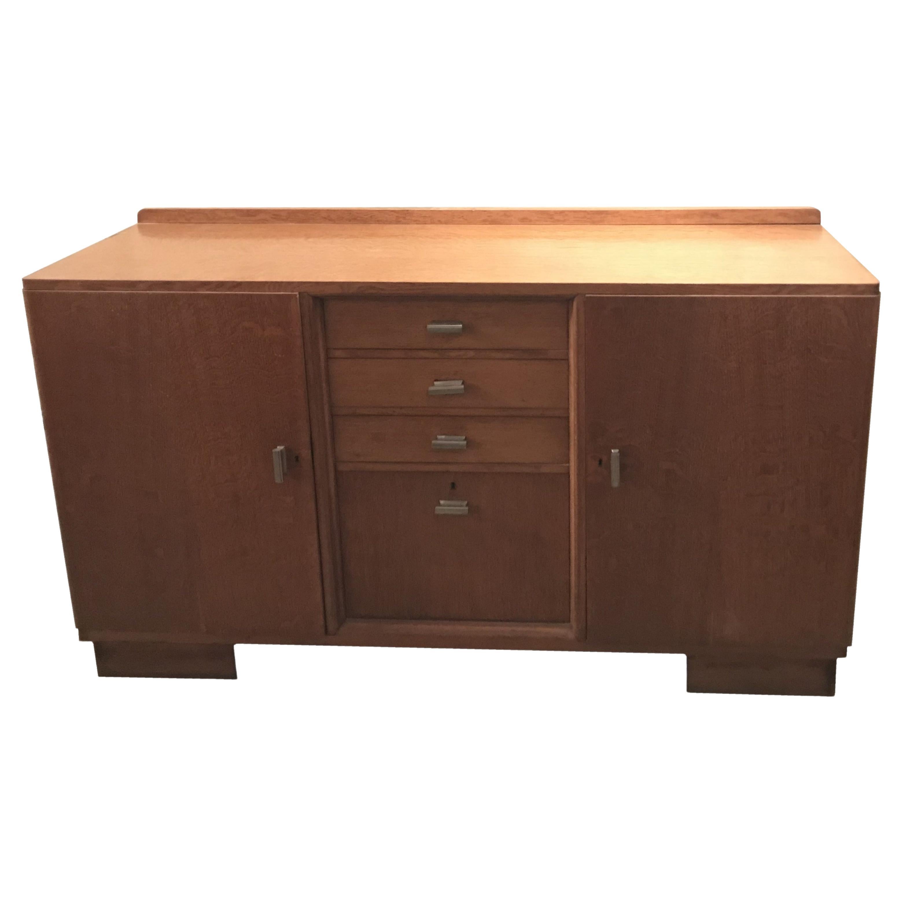 Art Deco Sideboard with Drawers in Wood, 1930 For Sale