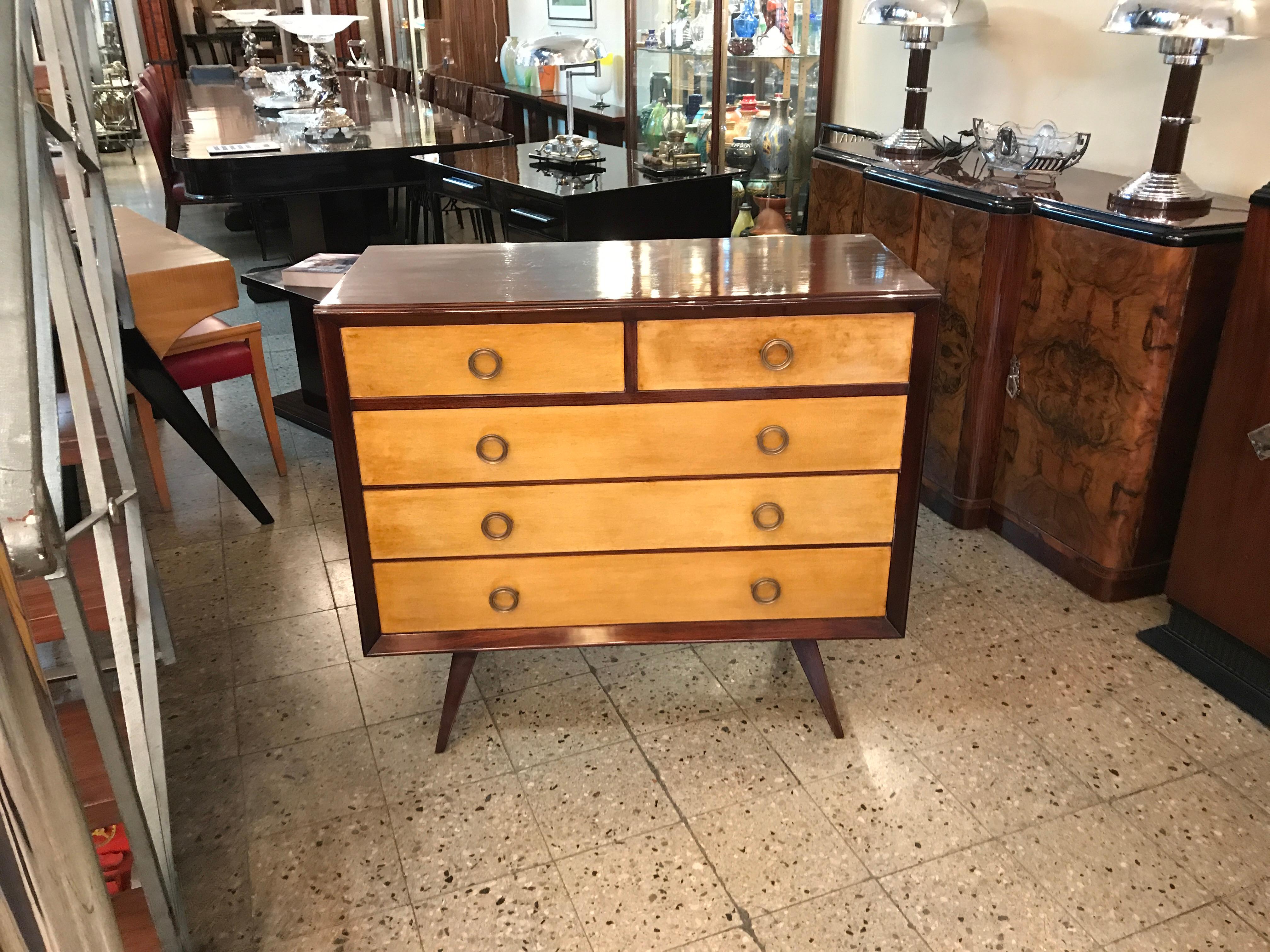 Material: wood and (Parchment in leather)
Italian
We have specialized in the sale of Art Deco and Art Nouveau styles since 1982.If you have any questions we are at your disposal.
Pushing the button that reads 'View All From Seller'. And you can see