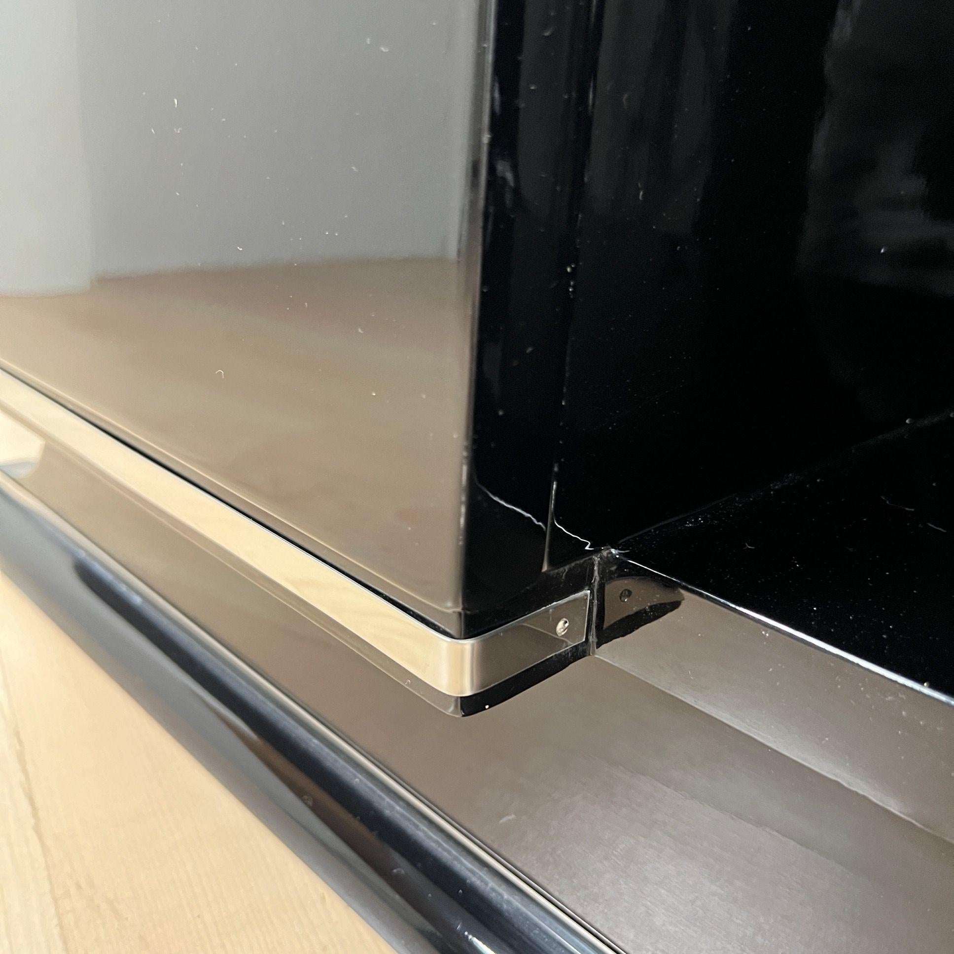 Credenza Art Déco con bar a secco, lacca nera, Francia, circa 1930 in vendita 12