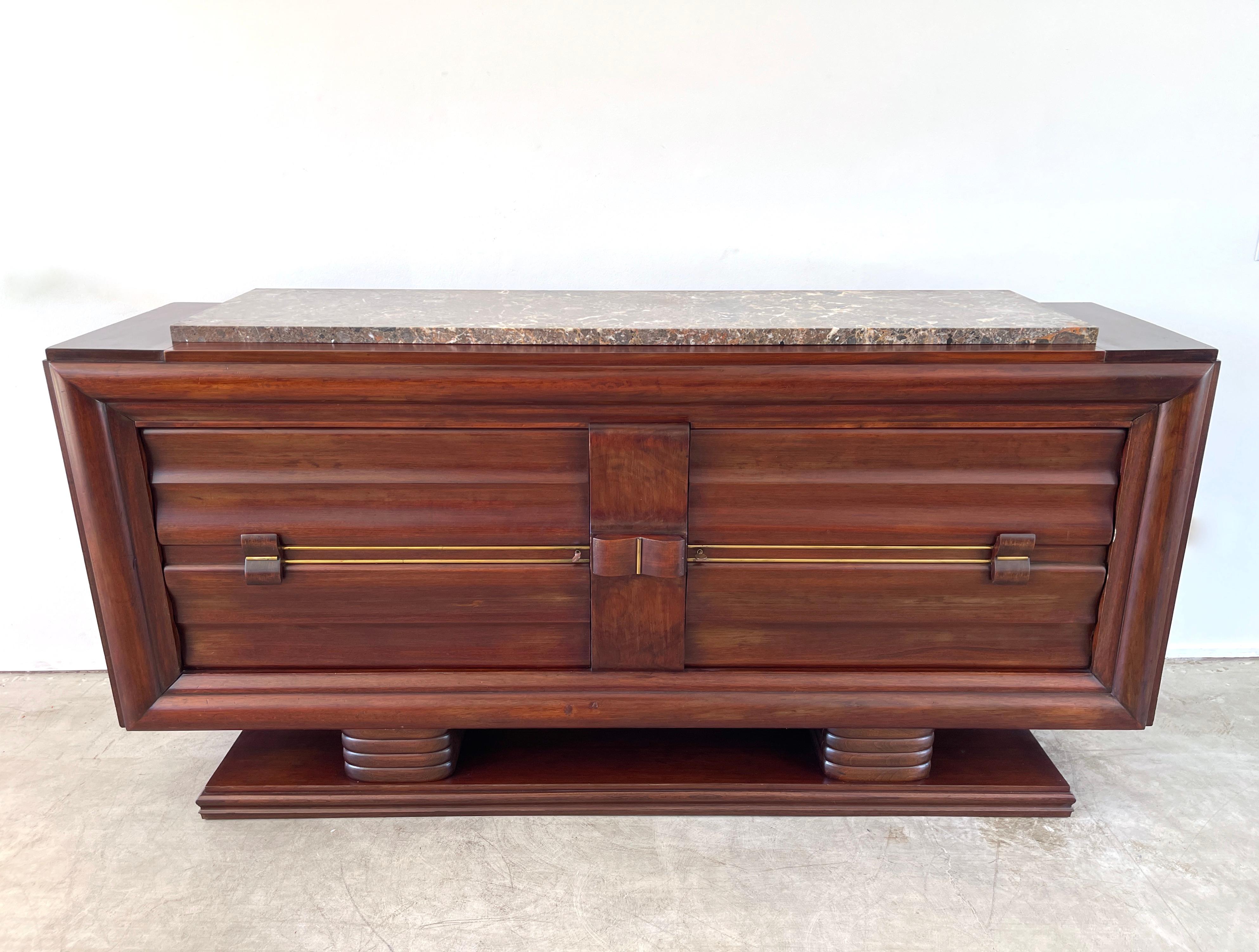 Art Deco Sideboard with Marble  For Sale 10