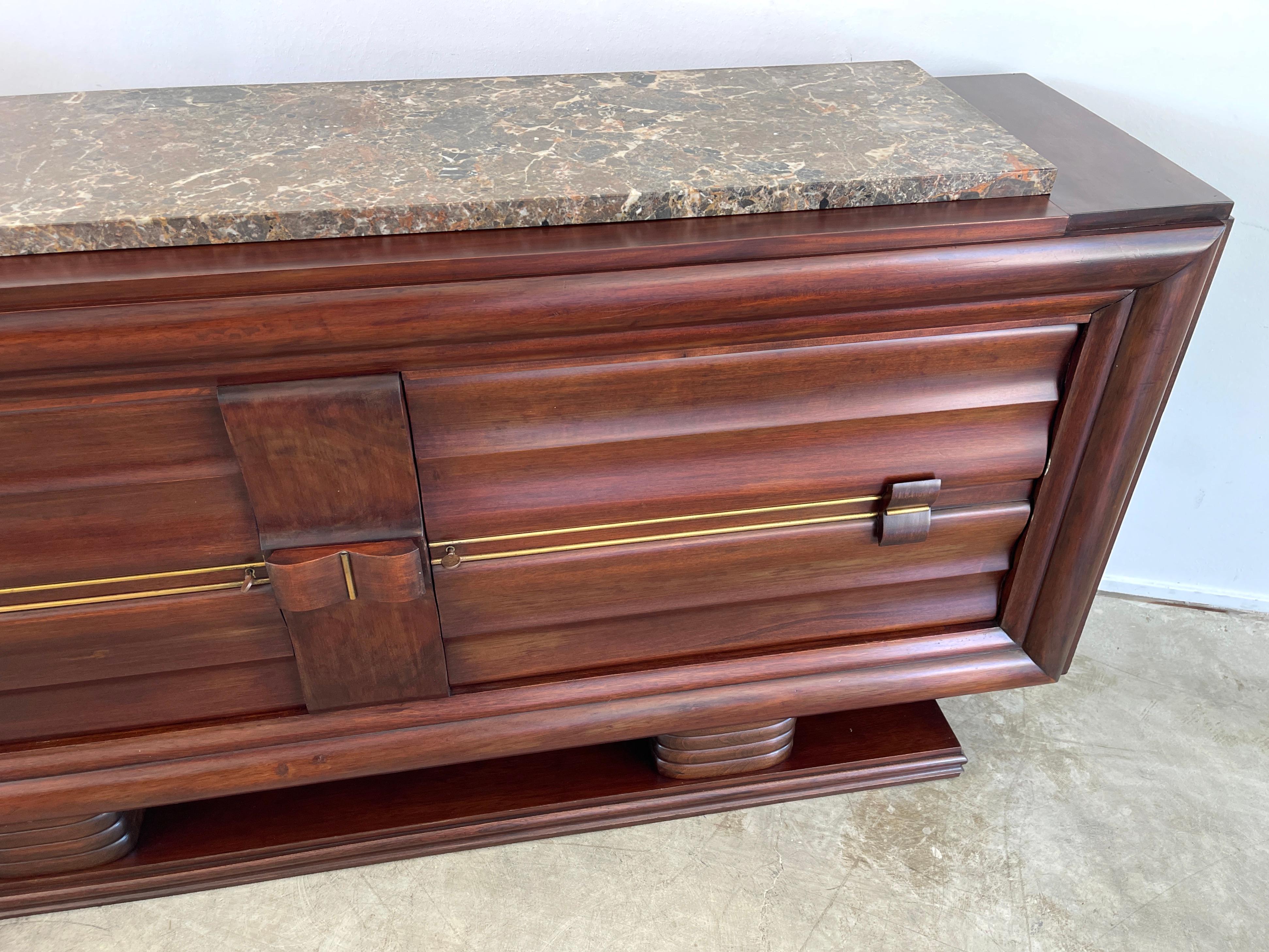 Art Deco Sideboard with Marble  For Sale 2